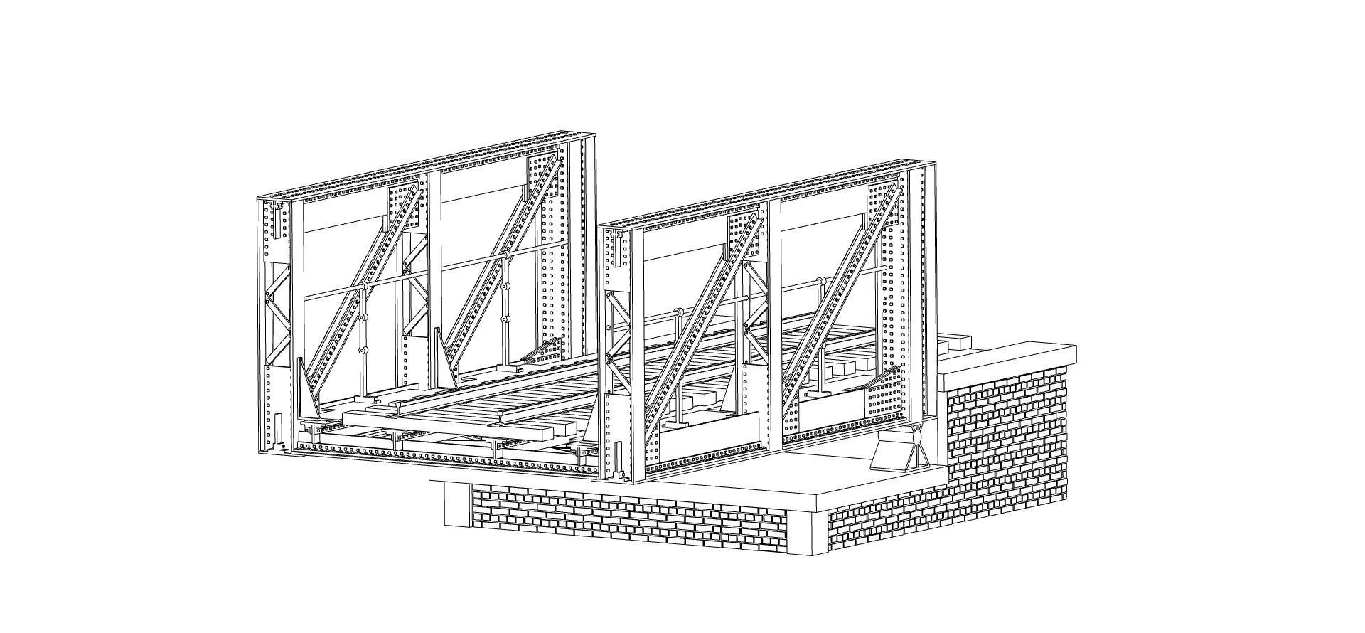 Historical Railroad Bridge 3D print model_5