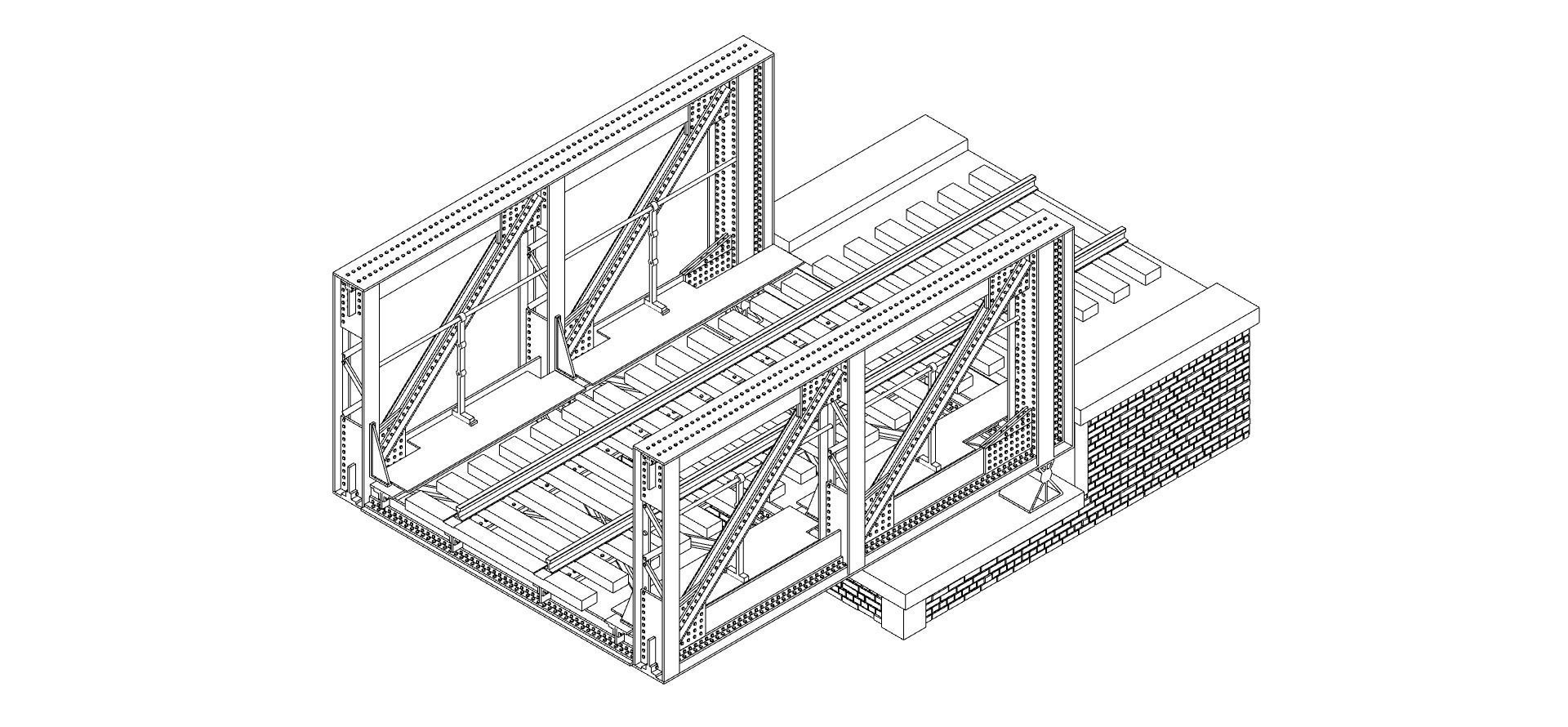 Historical Railroad Bridge 3D print model_18