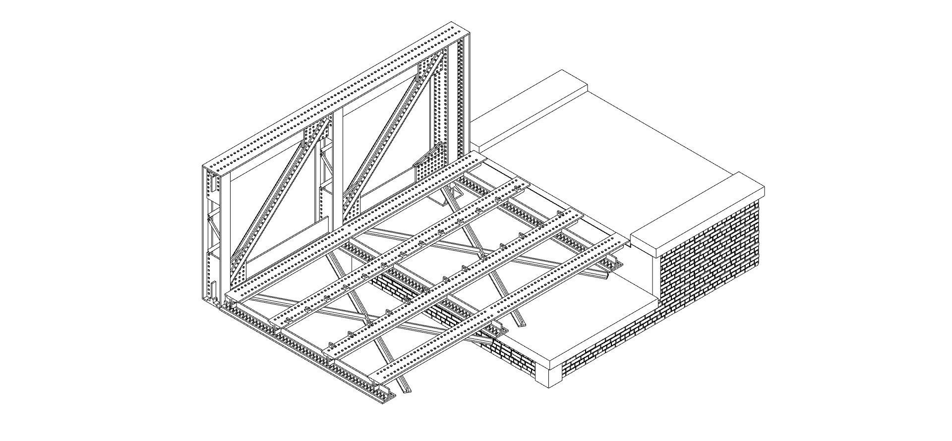 Historical Railroad Bridge 3D print model_15