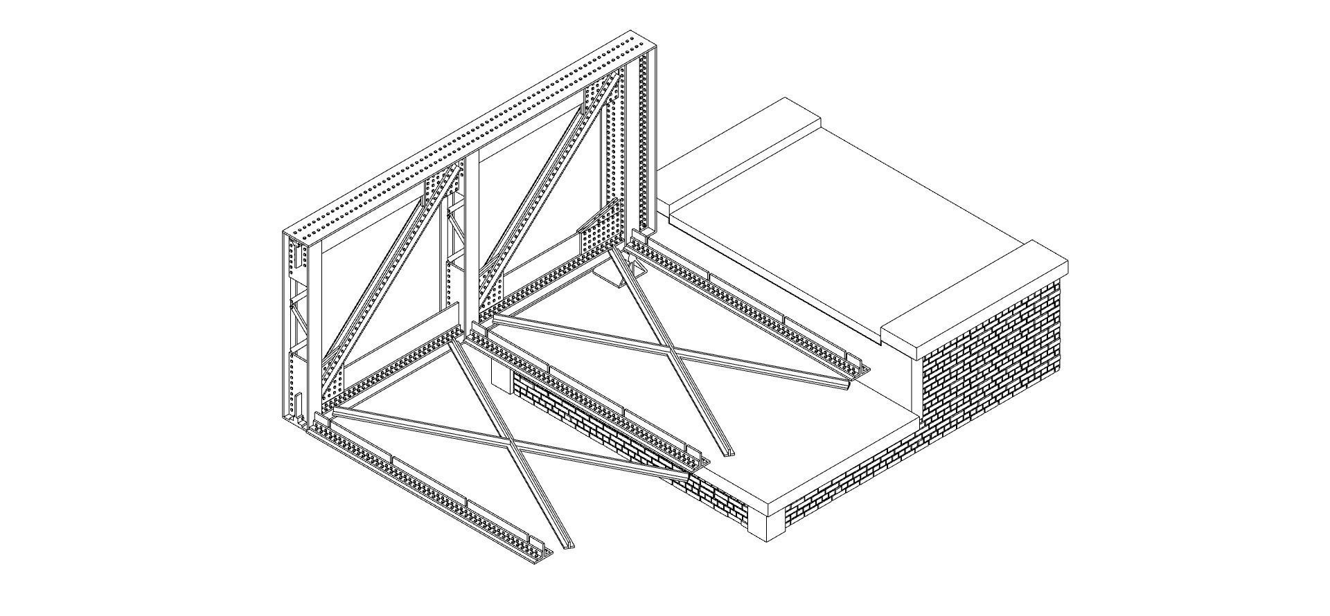 Historical Railroad Bridge 3D print model_14