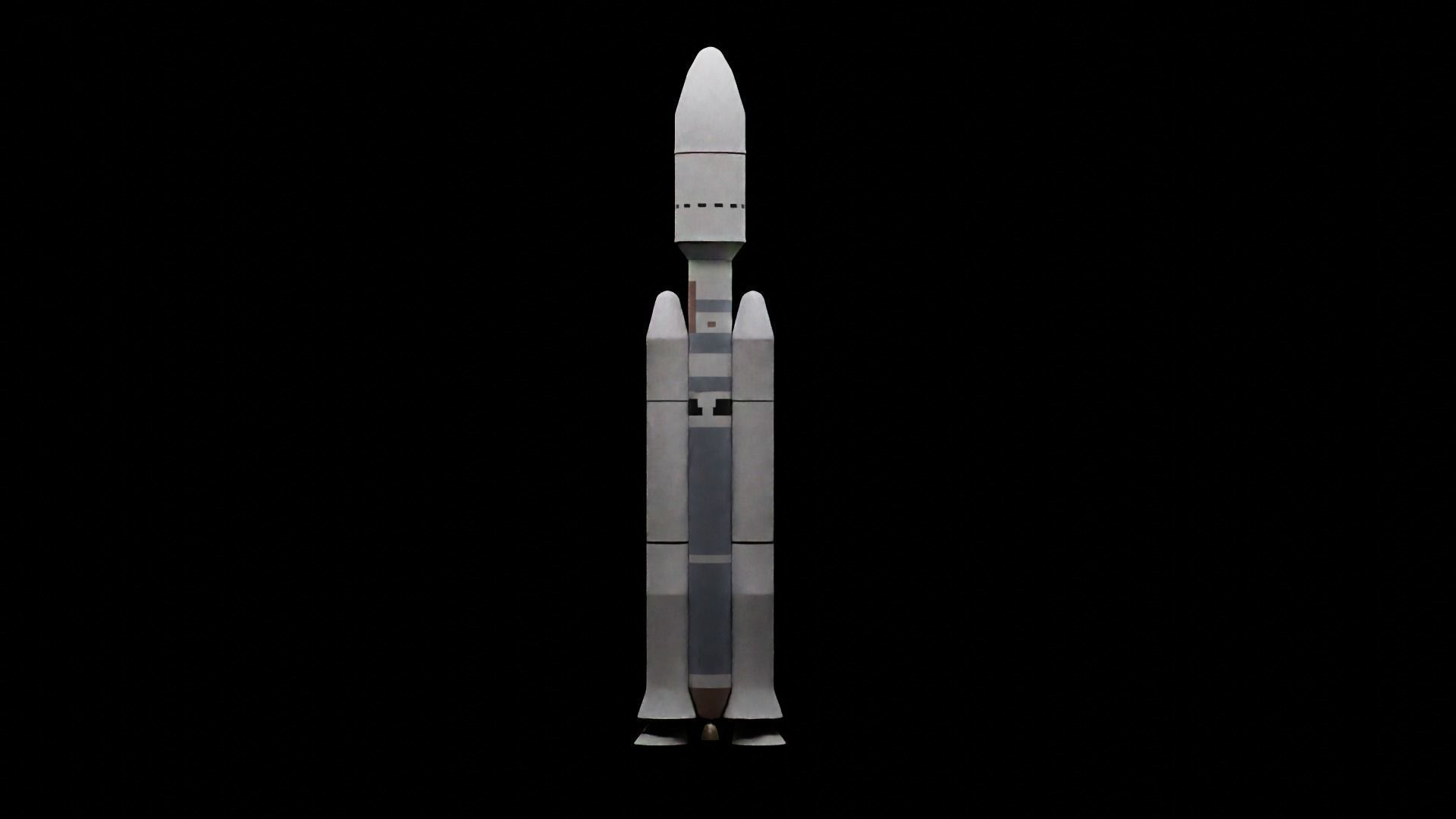 Titan IV Model 3D model_1