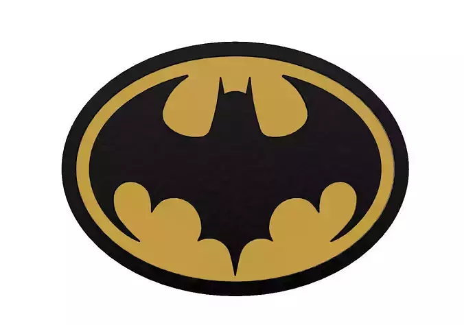 Batman 1989 Chest Emblem replica 3D print model