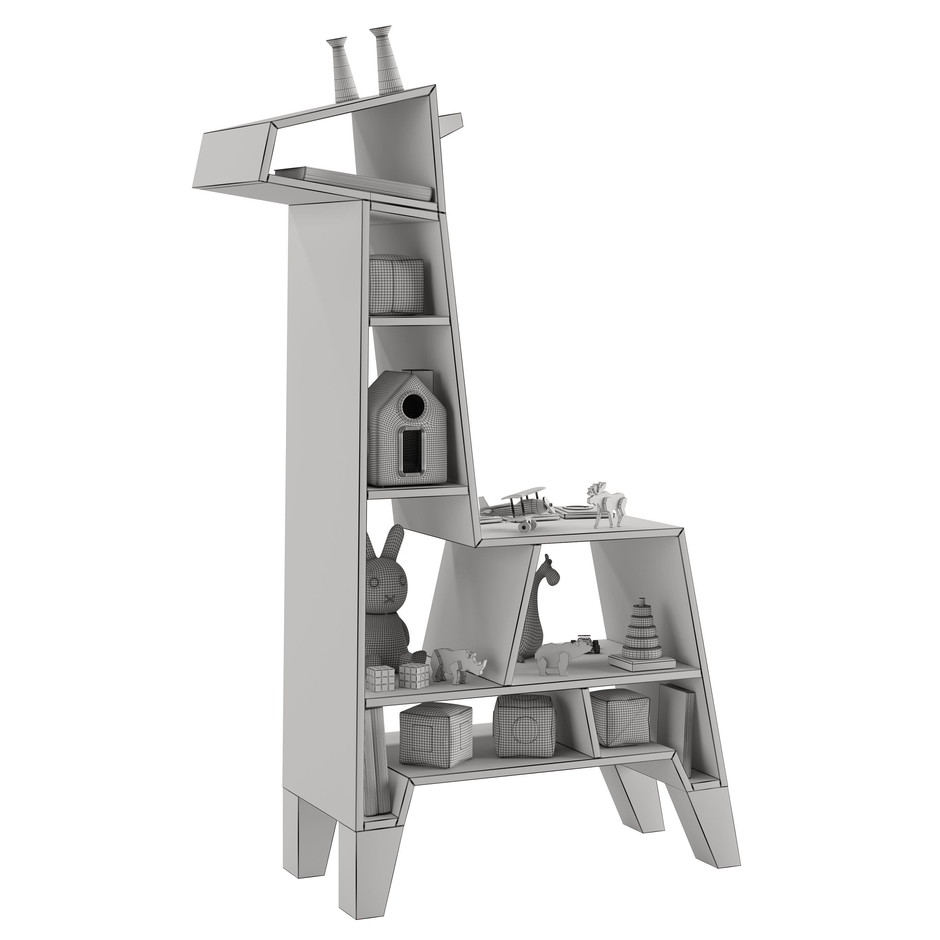 Giraffe Shelf 3D model_6