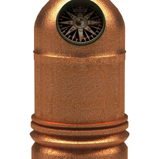 Bearing Compass Nautical 3D model_2