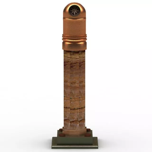 Bearing Compass Nautical 3D model_0