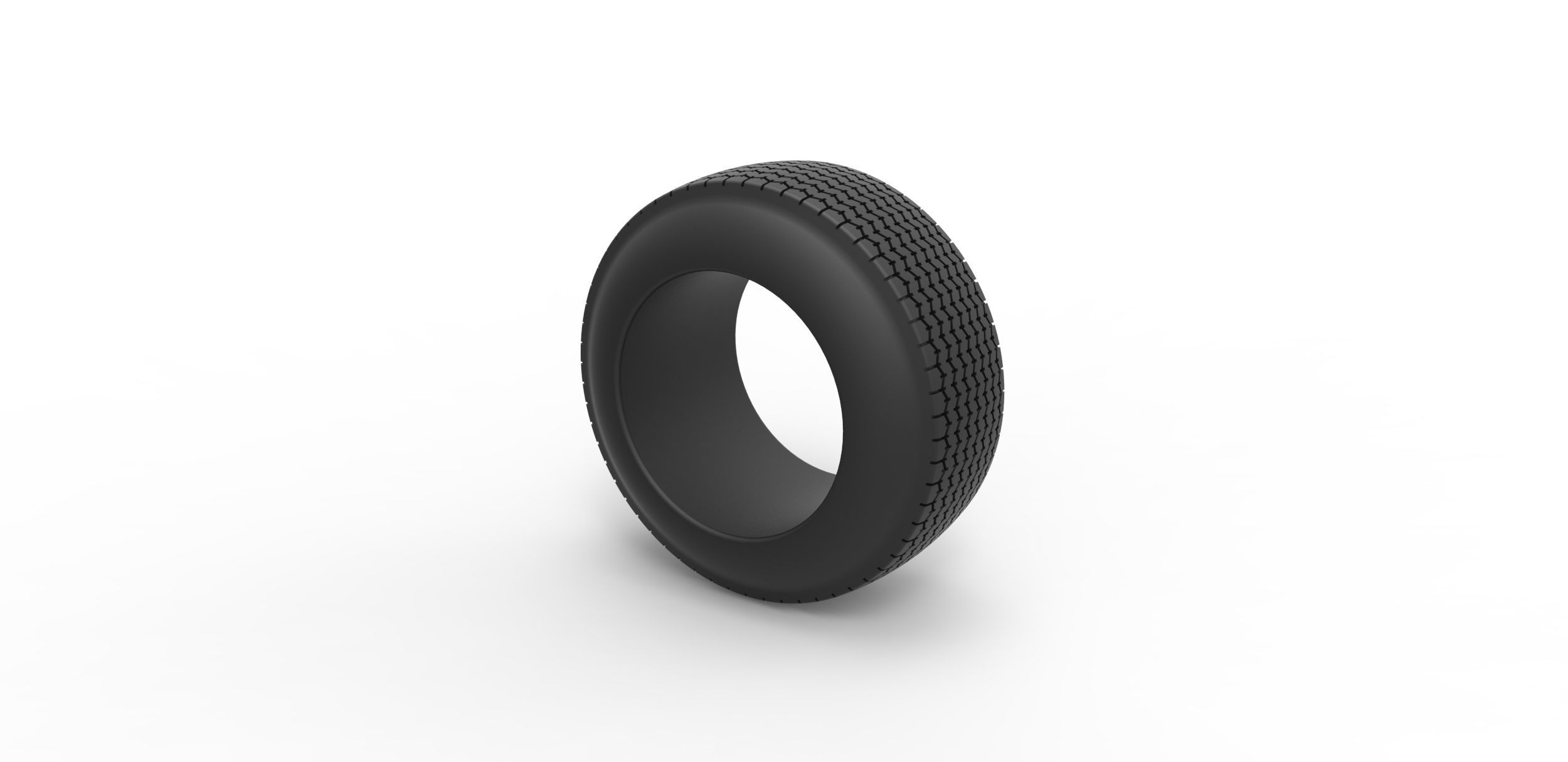 Dune buggy rear tire 28 Scale 1 to 25 3D print model_6