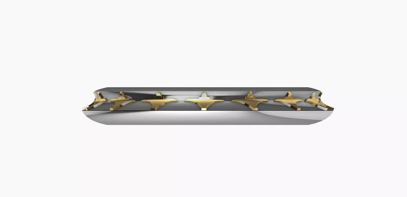 Ring 3d silver and gold star Free 3D print model