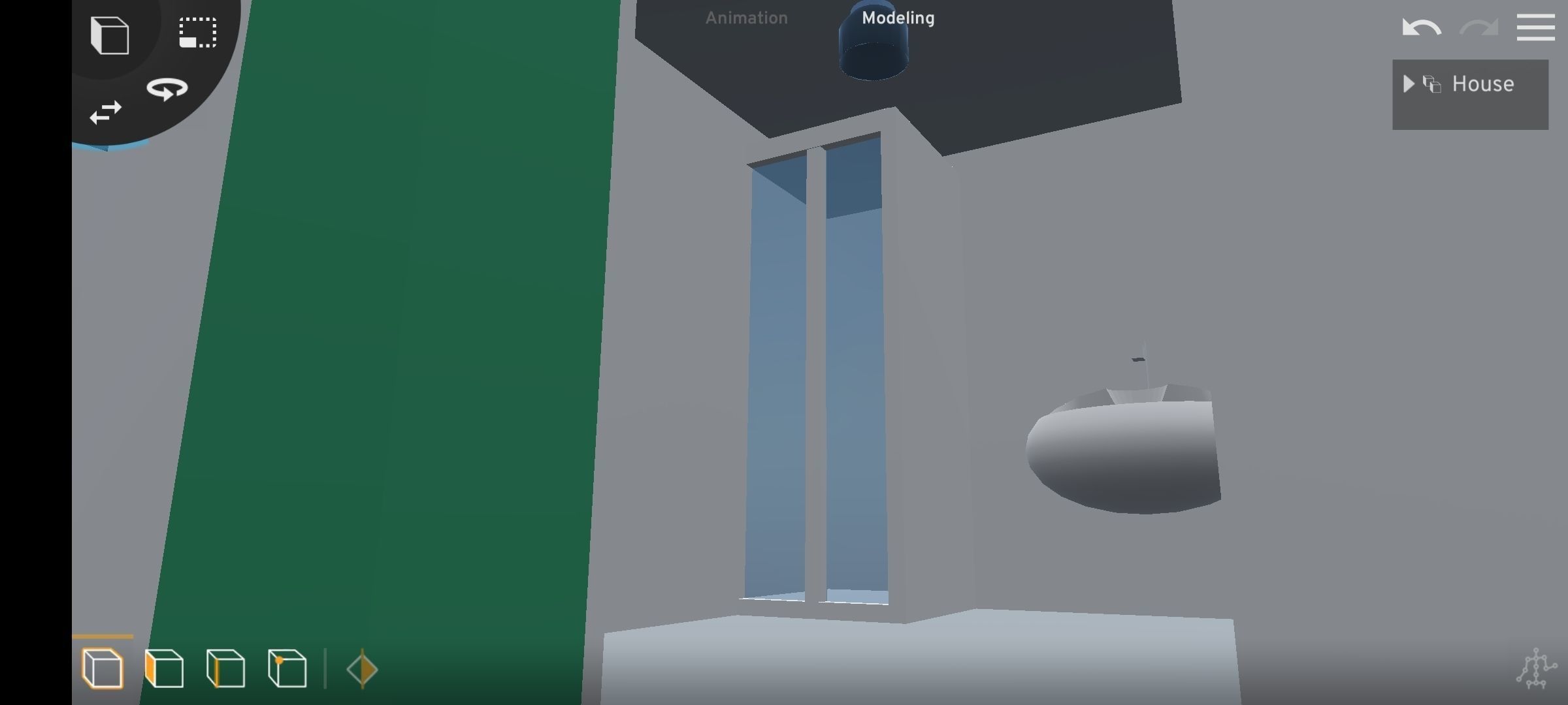 Low-poly-house 1 house with fence Free low-poly 3D model_3