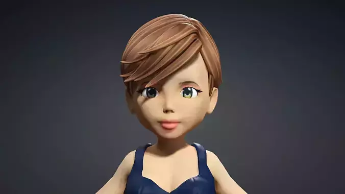 3d Realastic women character