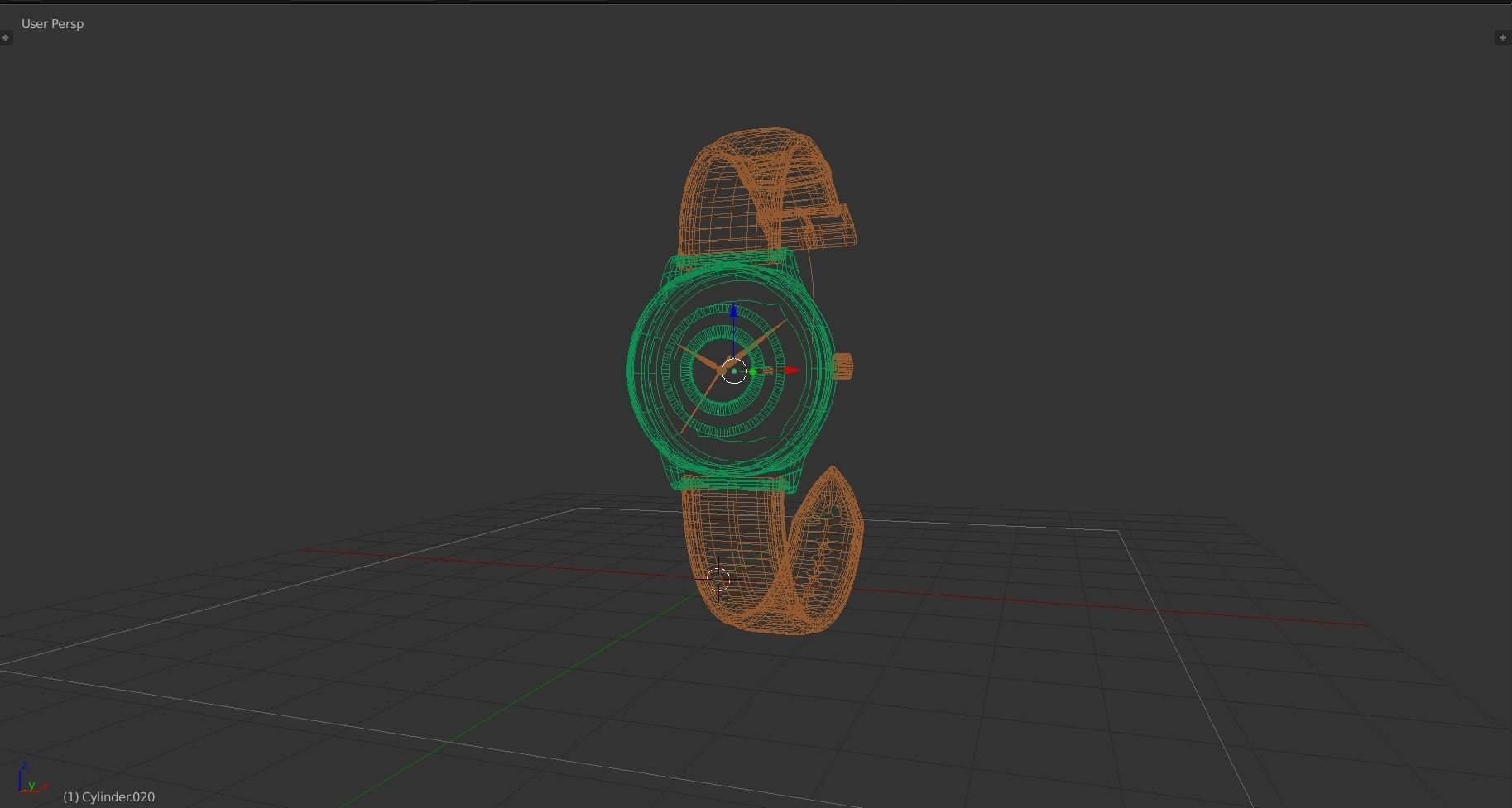 Watch 3D model two watches 3D model_3
