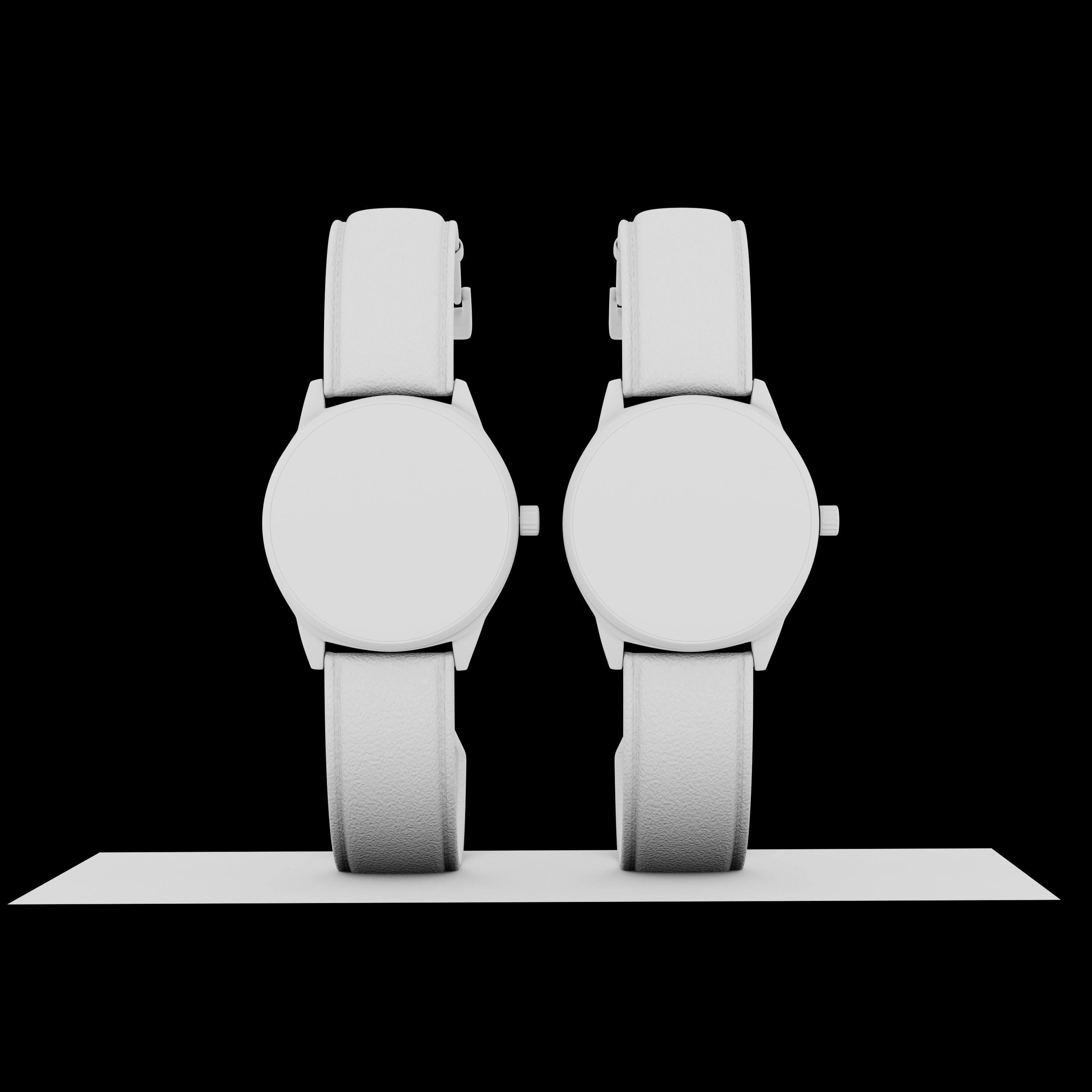 Watch 3D model two watches 3D model_4