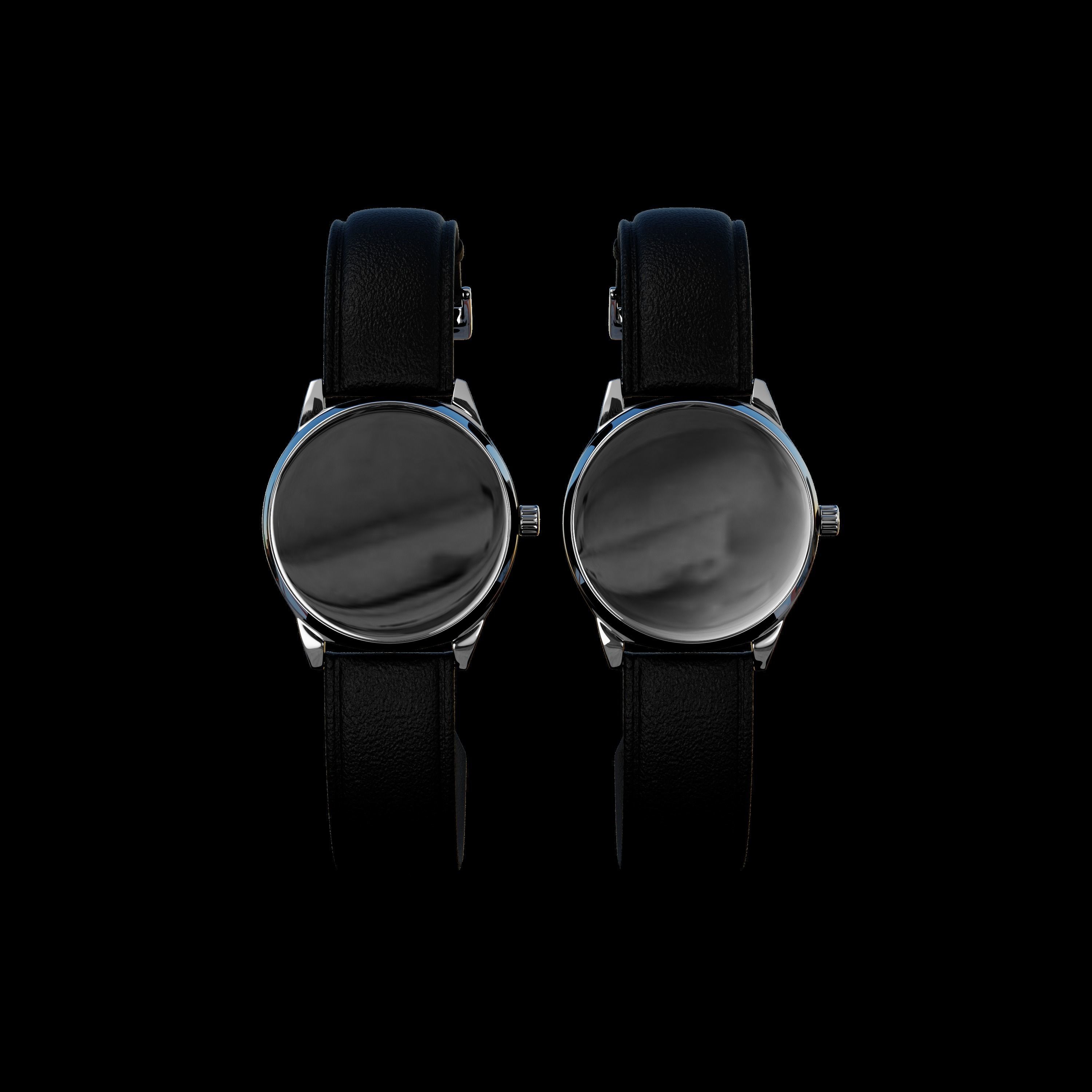 Watch 3D model two watches 3D model_5