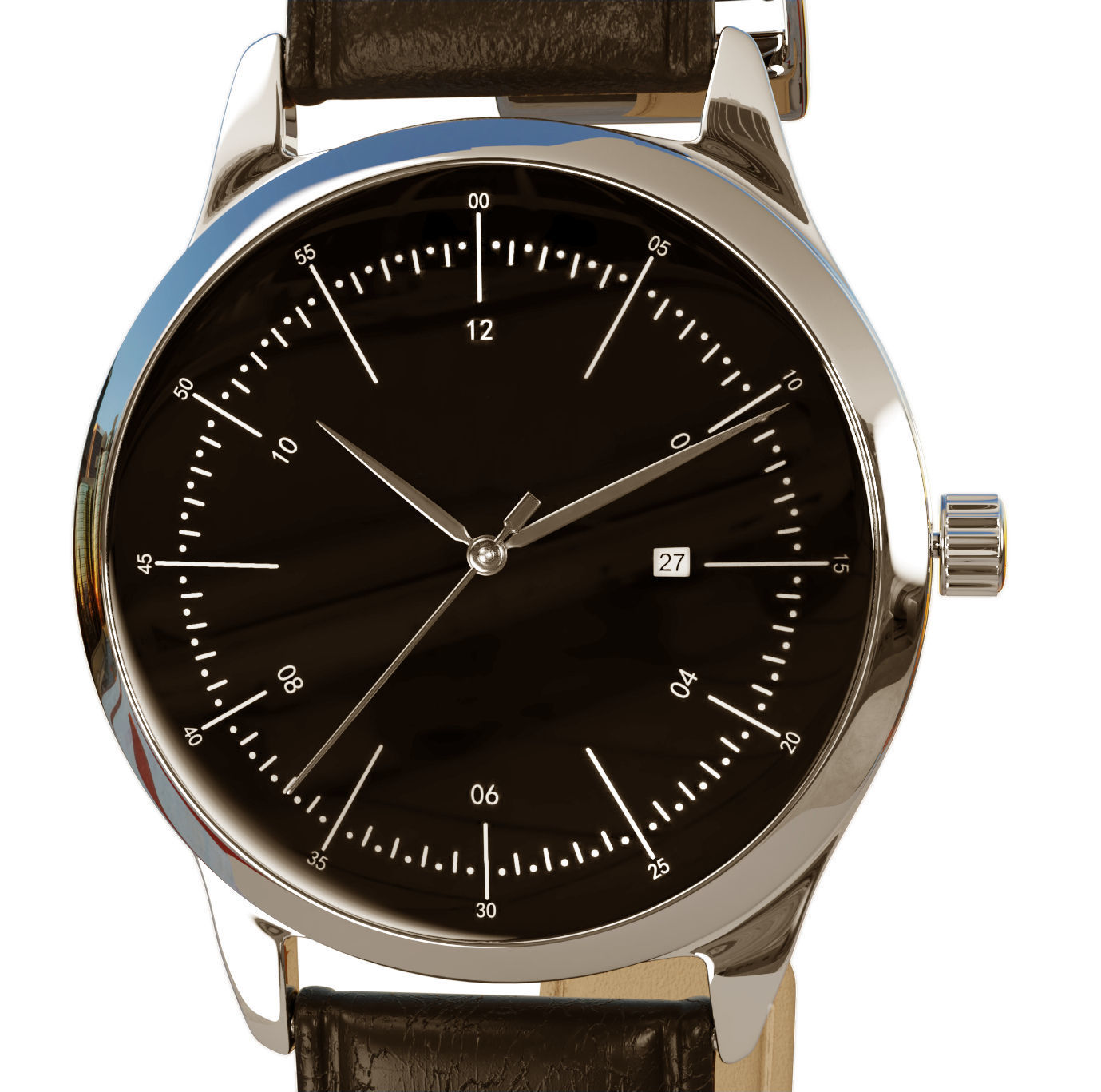 Watch 3D model two watches 3D model_2