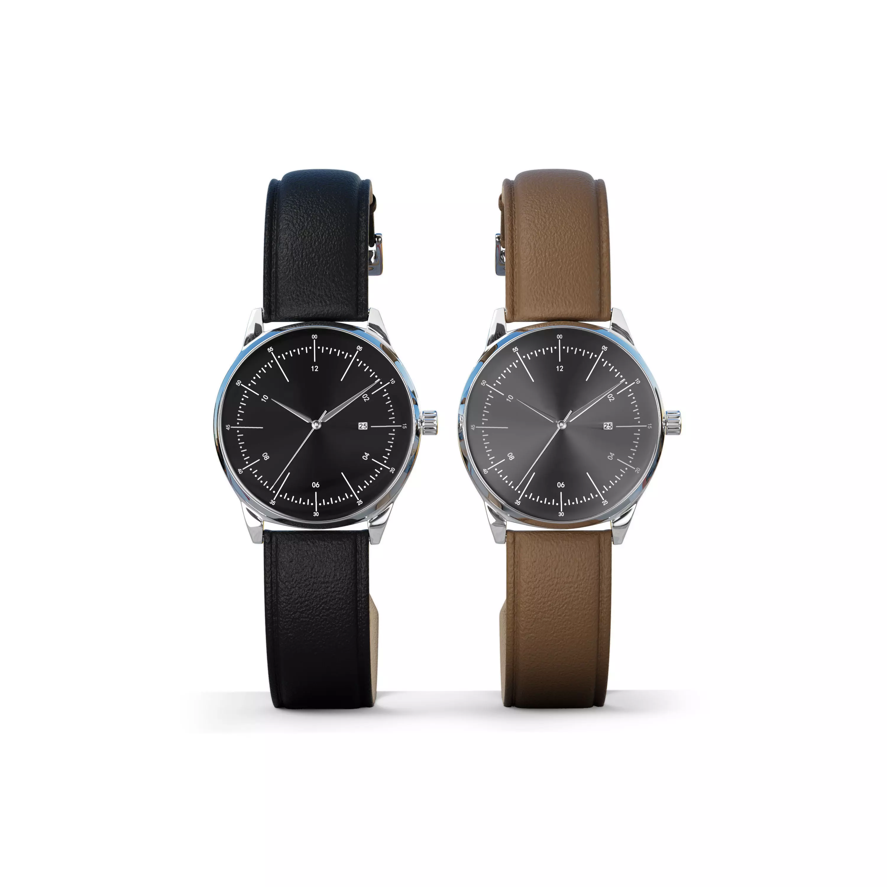 Watch 3D model two watches 3D model_0