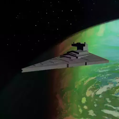 Low-Poly Star Destroyer 3D print model