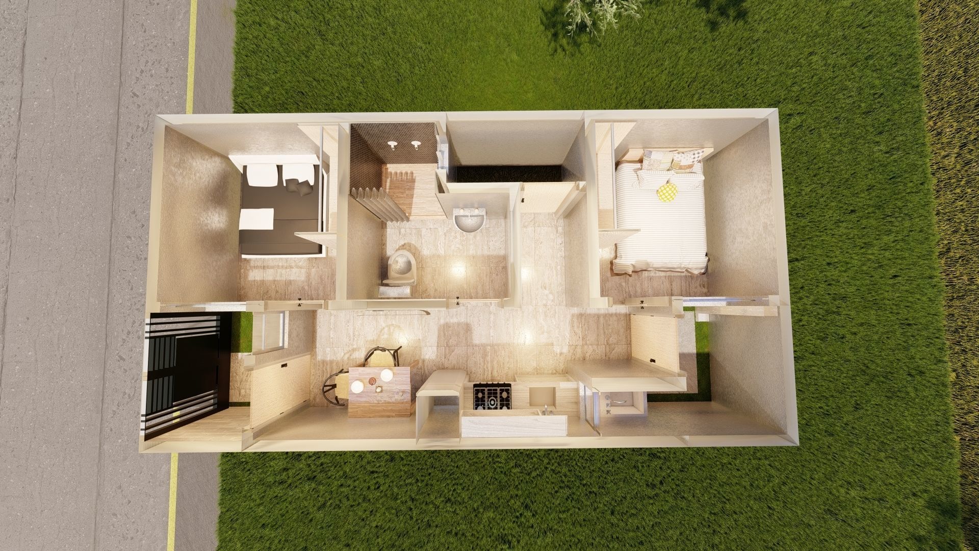 HOUSE 900 cm 475 cm 3D model_1