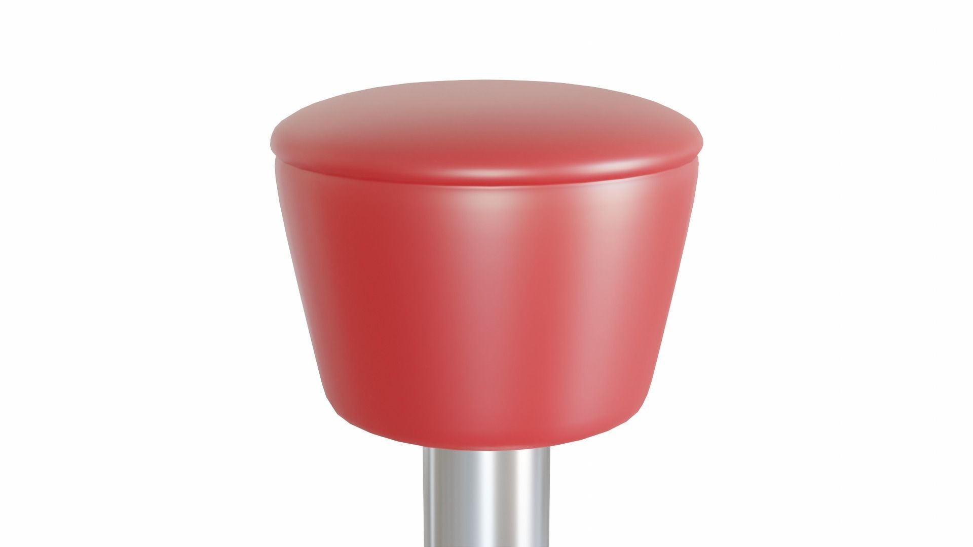 Retro Bar Stool 5 Low-poly 3D model_2