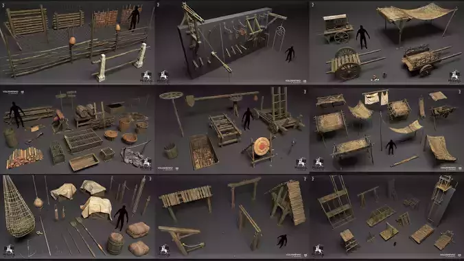 Medieval Collection  3D part 2 3D model