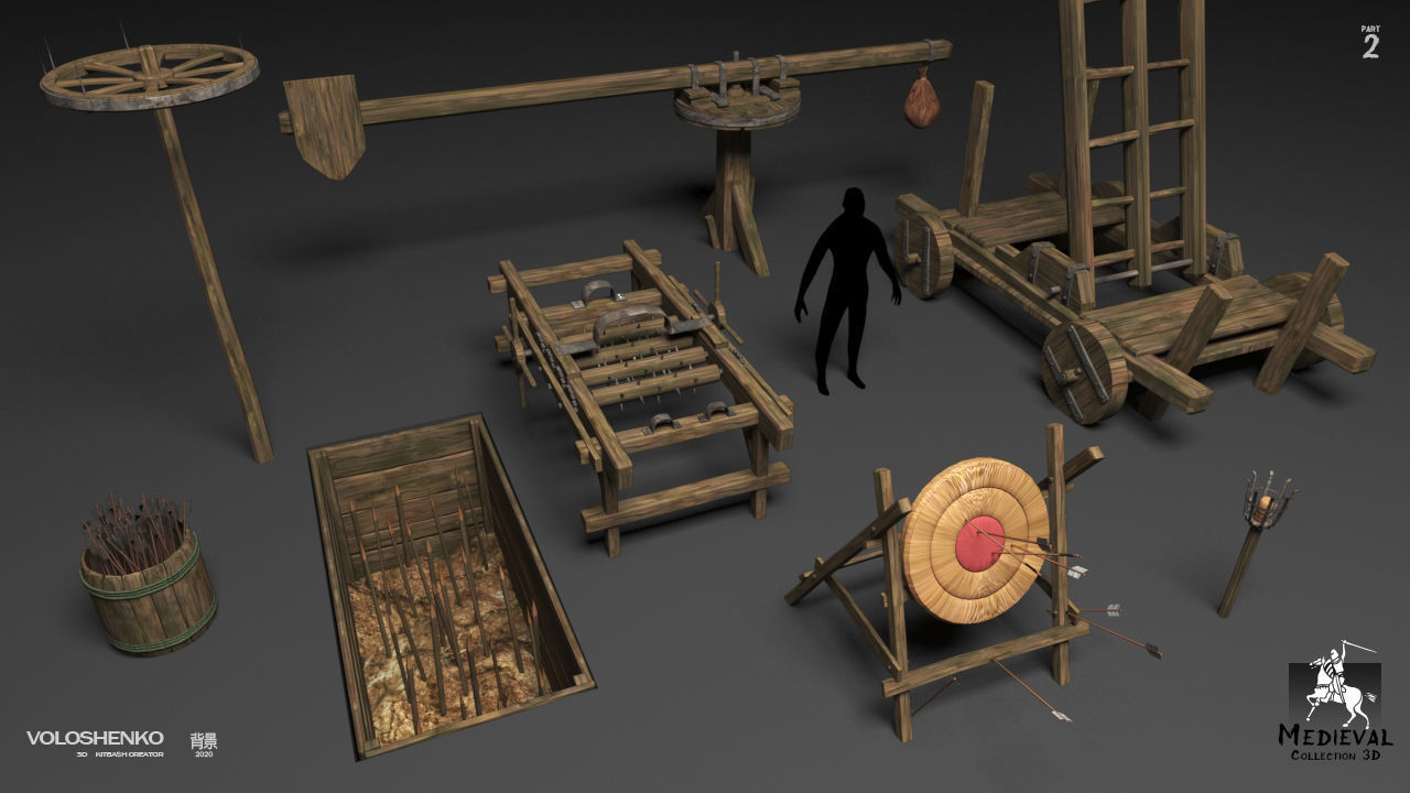 Medieval Collection  3D part 2 3D model_7