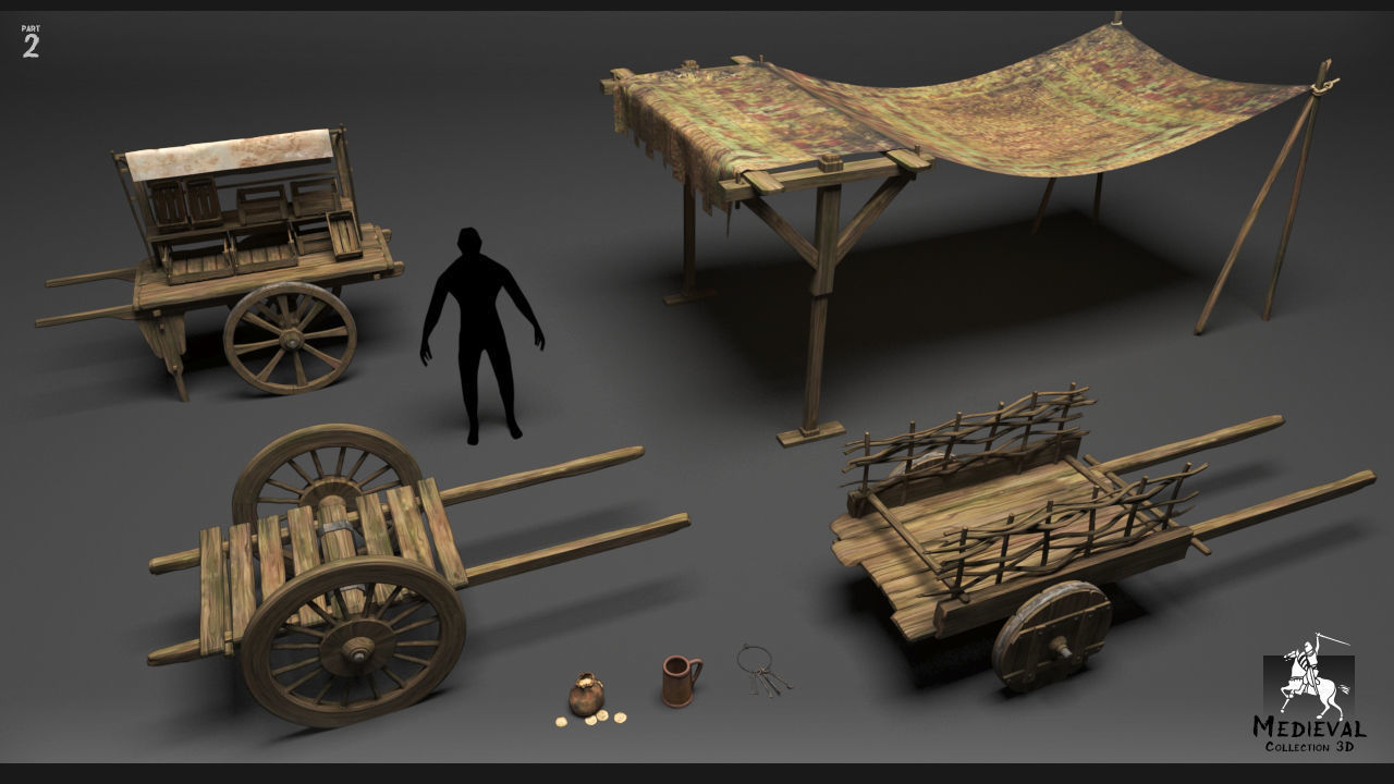 Medieval Collection  3D part 2 3D model_9