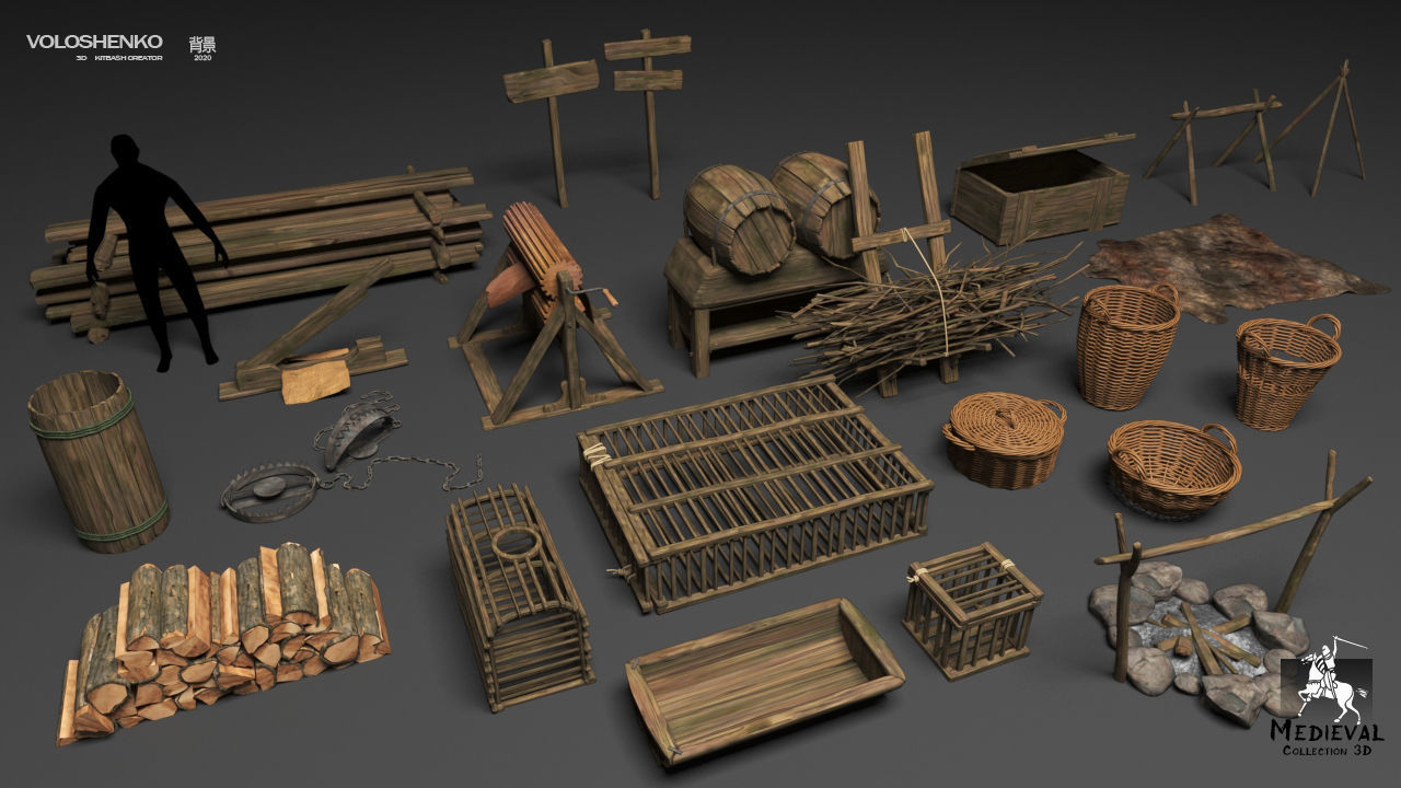 Medieval Collection  3D part 2 3D model_4