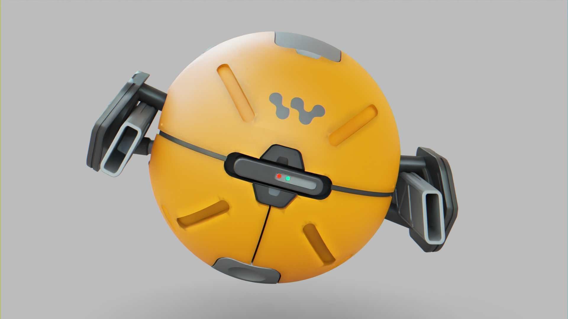 BALL DROID F-100 RIGGED 3D model_16