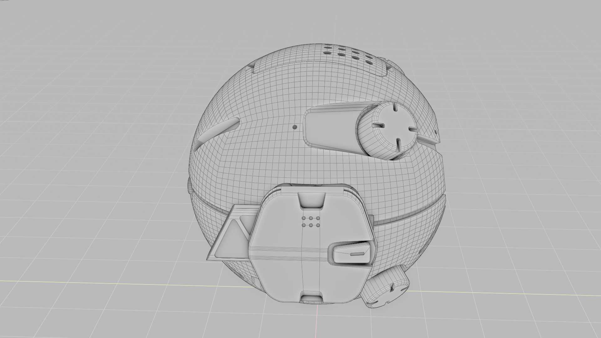BALL DROID F-100 RIGGED 3D model_36