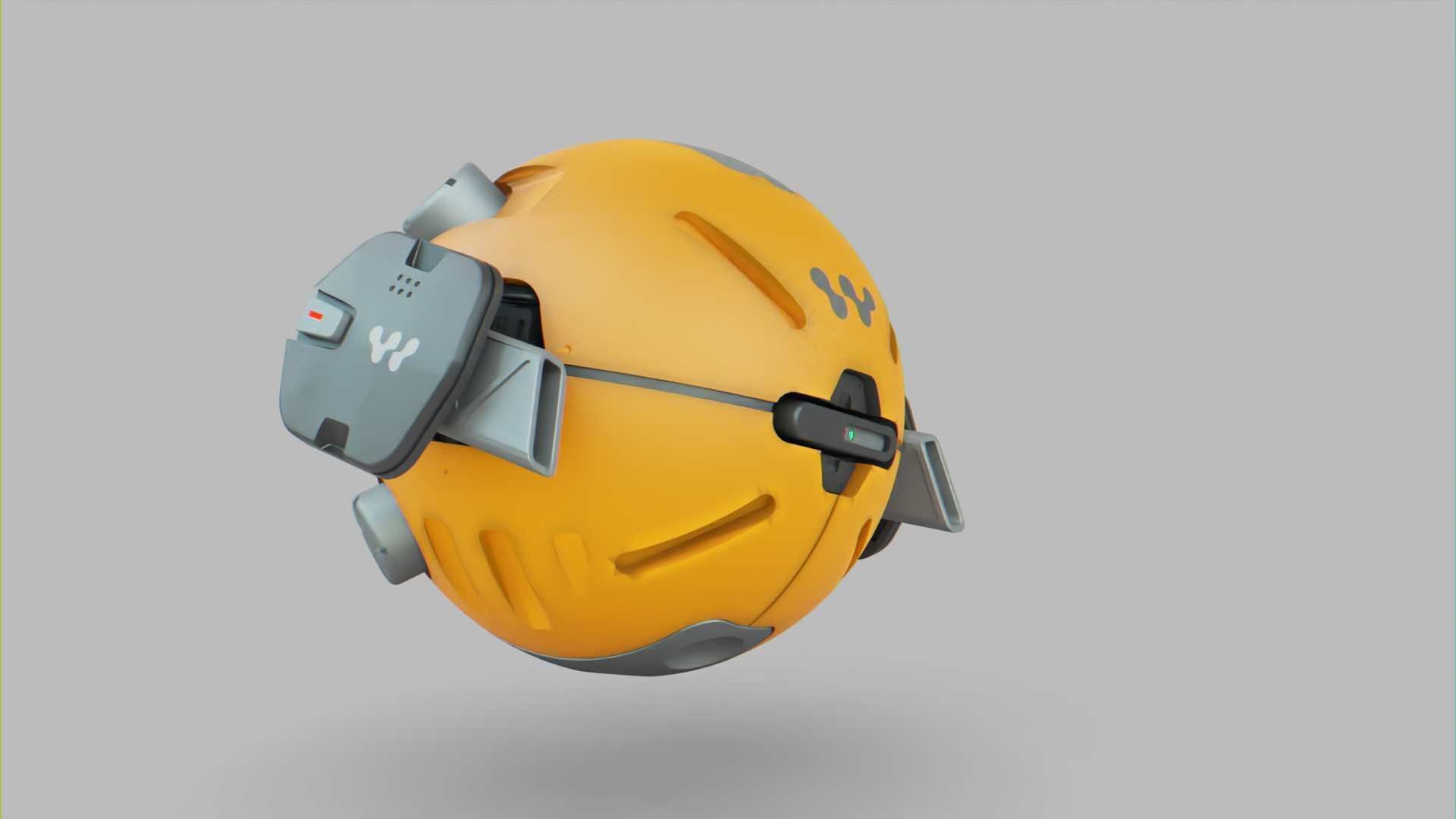 BALL DROID F-100 RIGGED 3D model_14