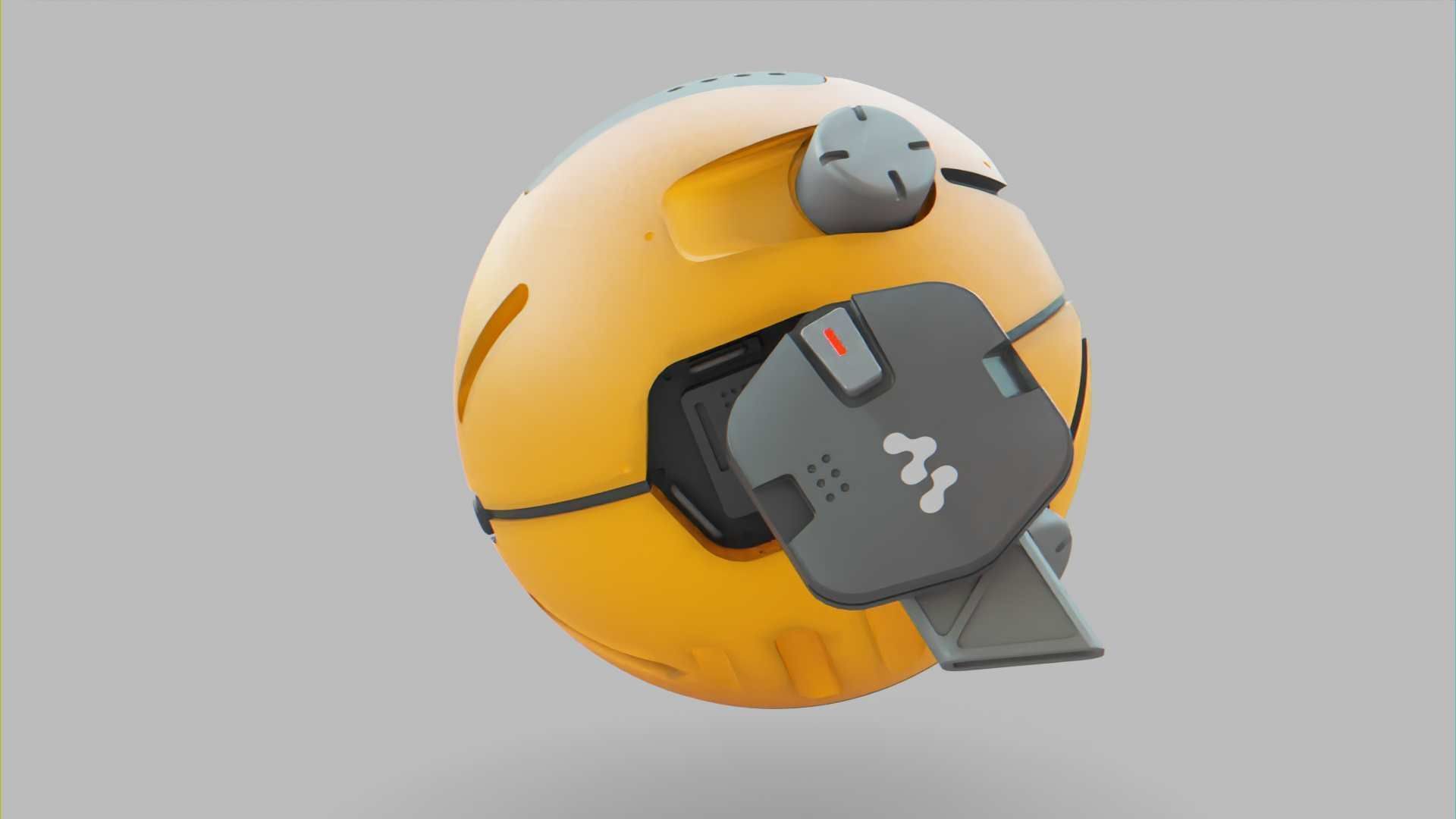 BALL DROID F-100 RIGGED 3D model_19