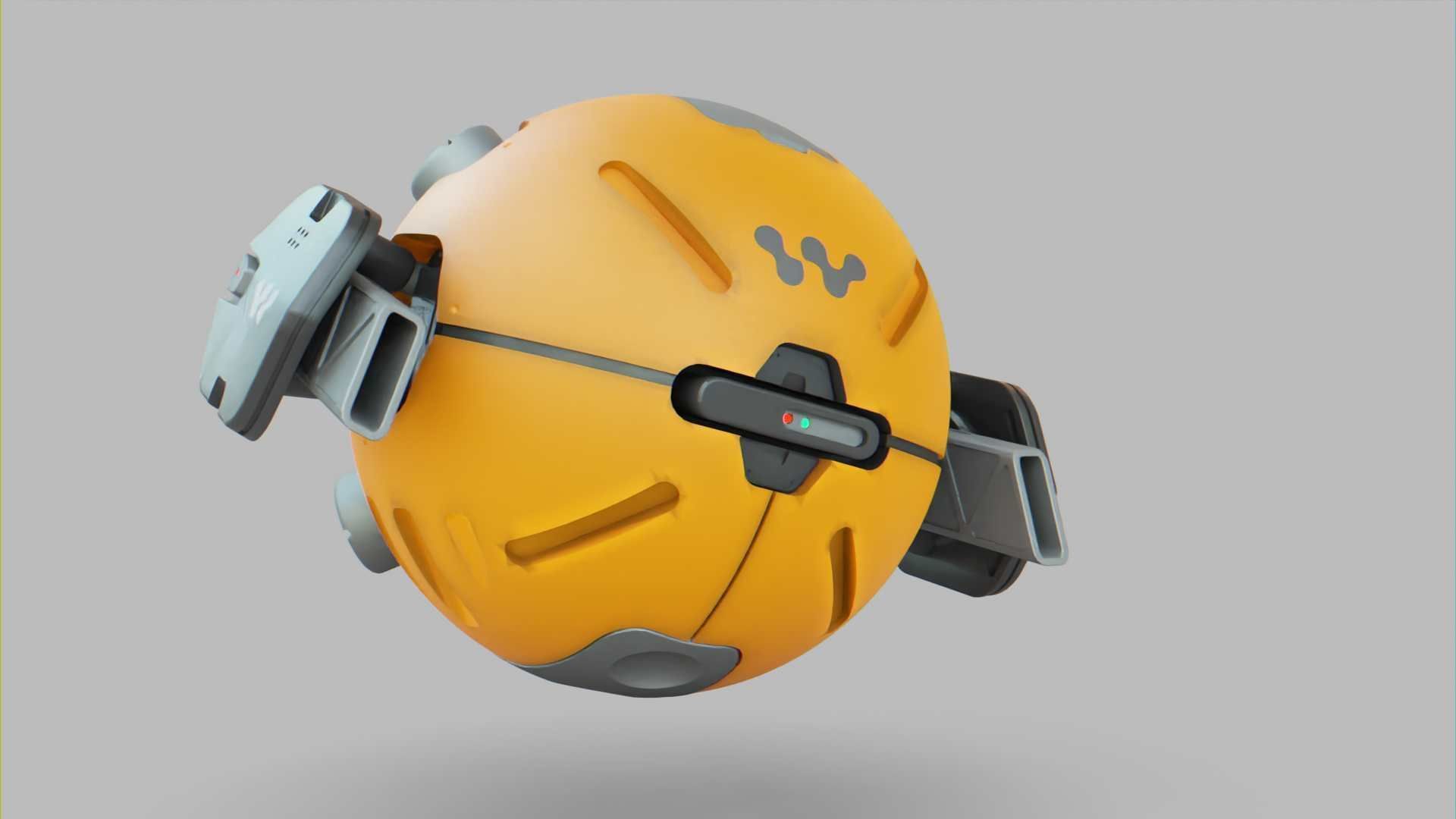 BALL DROID F-100 RIGGED 3D model_15