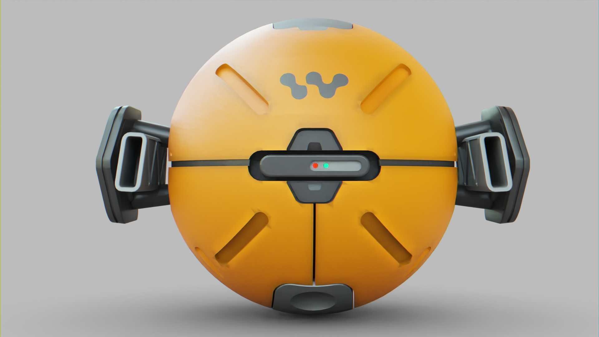 BALL DROID F-100 RIGGED 3D model_27