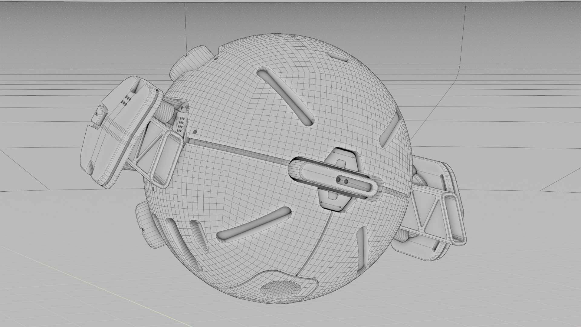 BALL DROID F-100 RIGGED 3D model_39