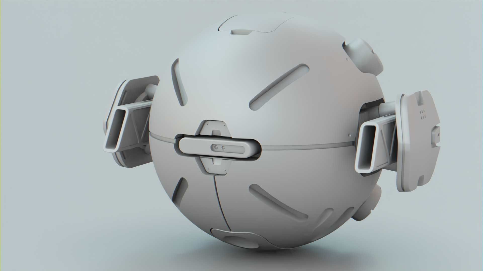 BALL DROID F-100 RIGGED 3D model_30