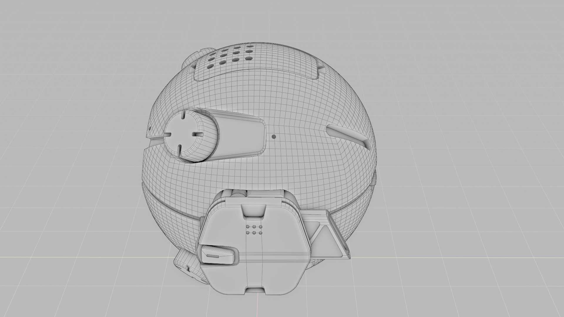 BALL DROID F-100 RIGGED 3D model_38