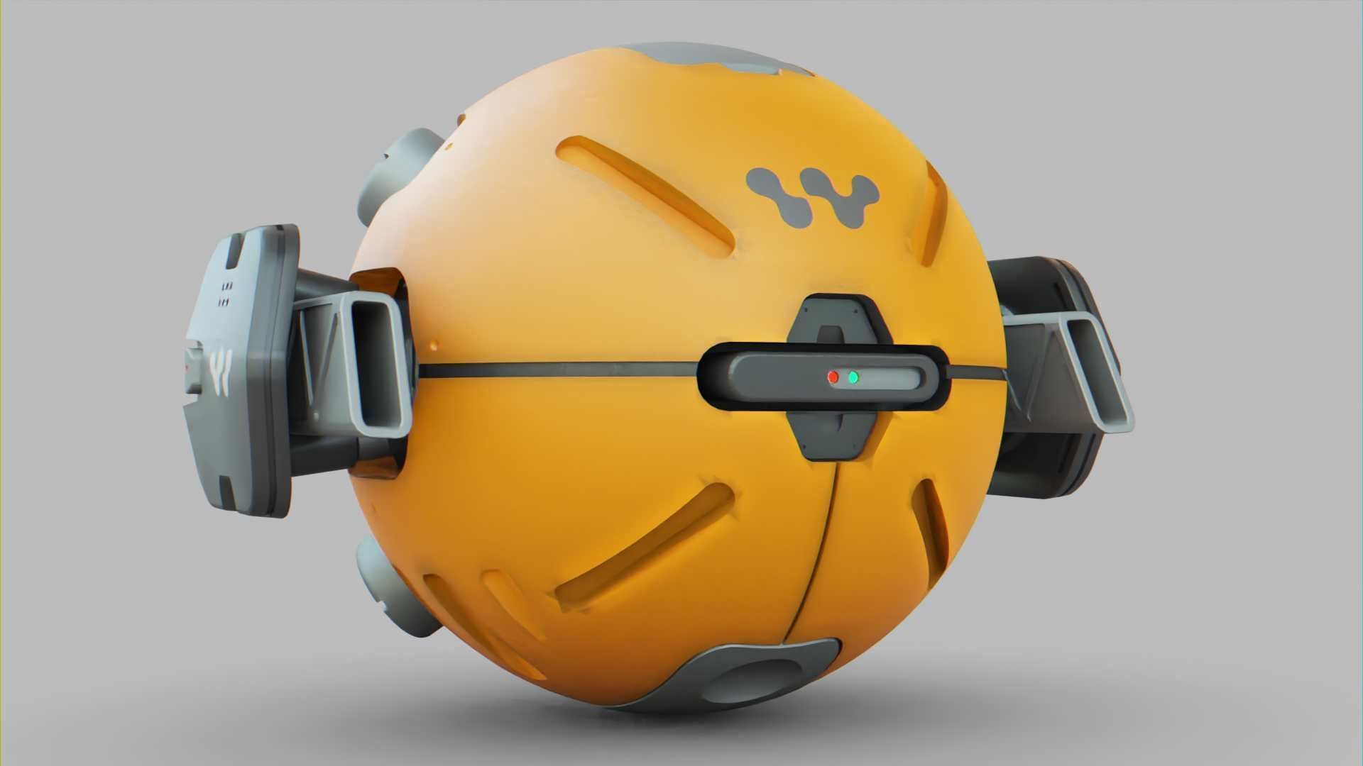 BALL DROID F-100 RIGGED 3D model_26