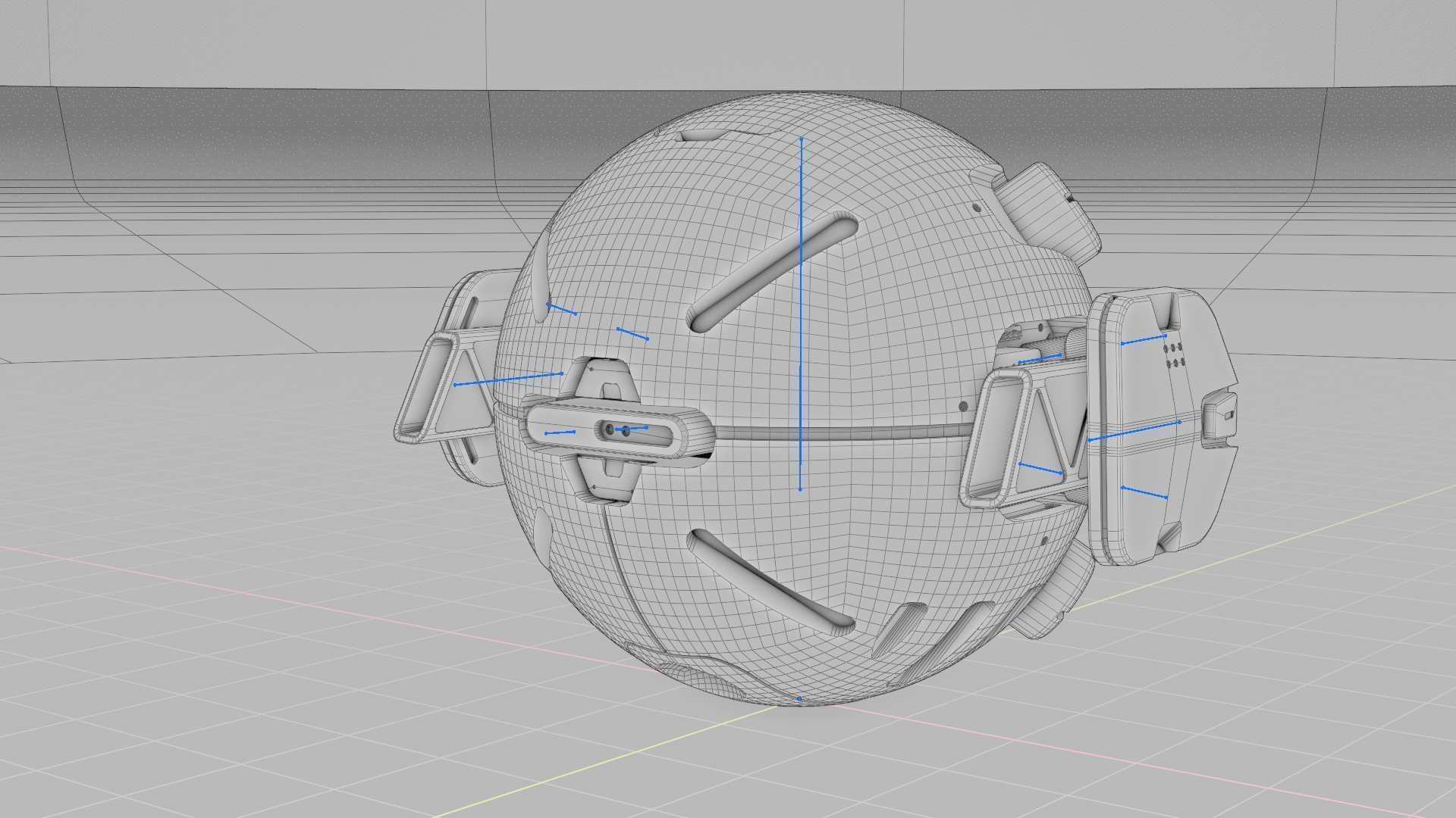 BALL DROID F-100 RIGGED 3D model_35