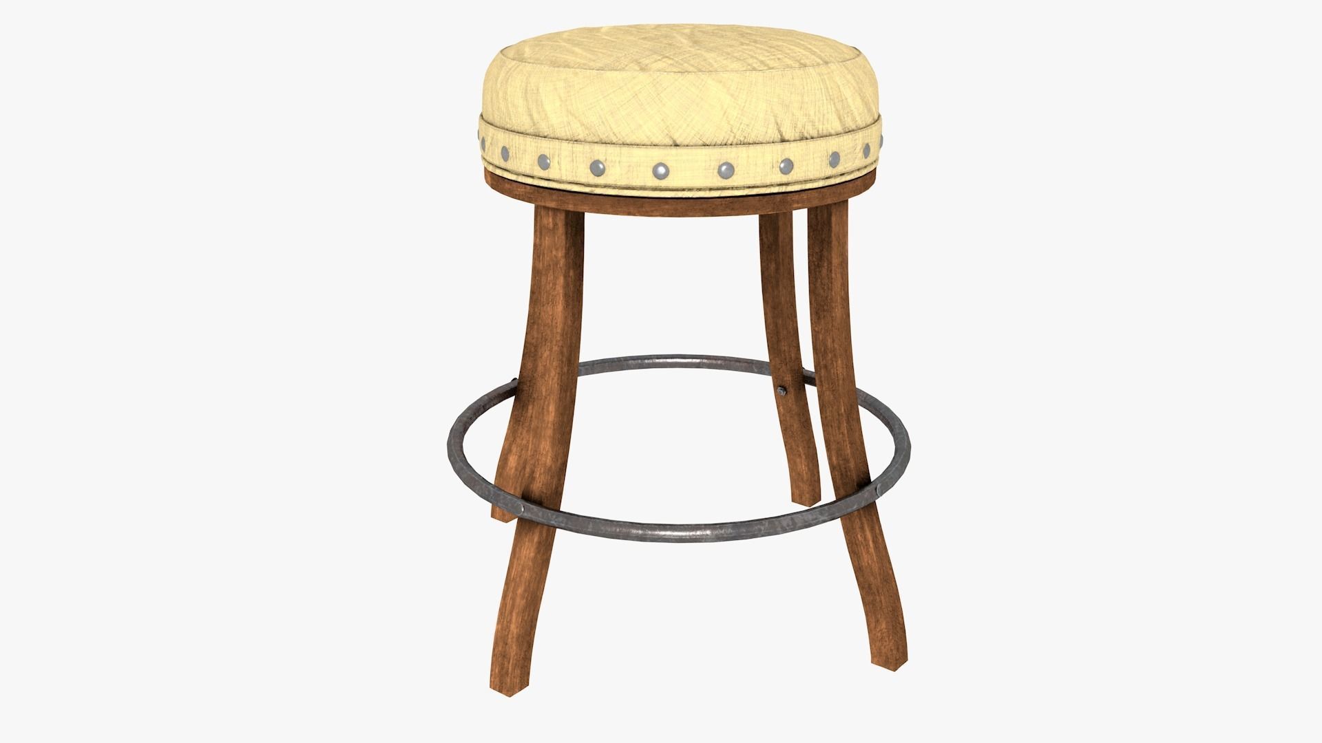 BarStools bar stool Low-poly 3D model_17