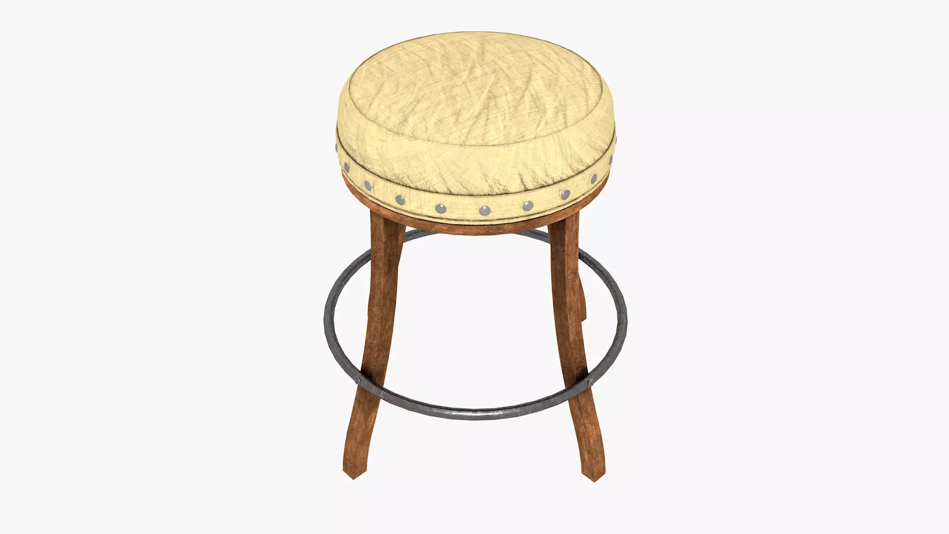 BarStools bar stool Low-poly 3D model_0