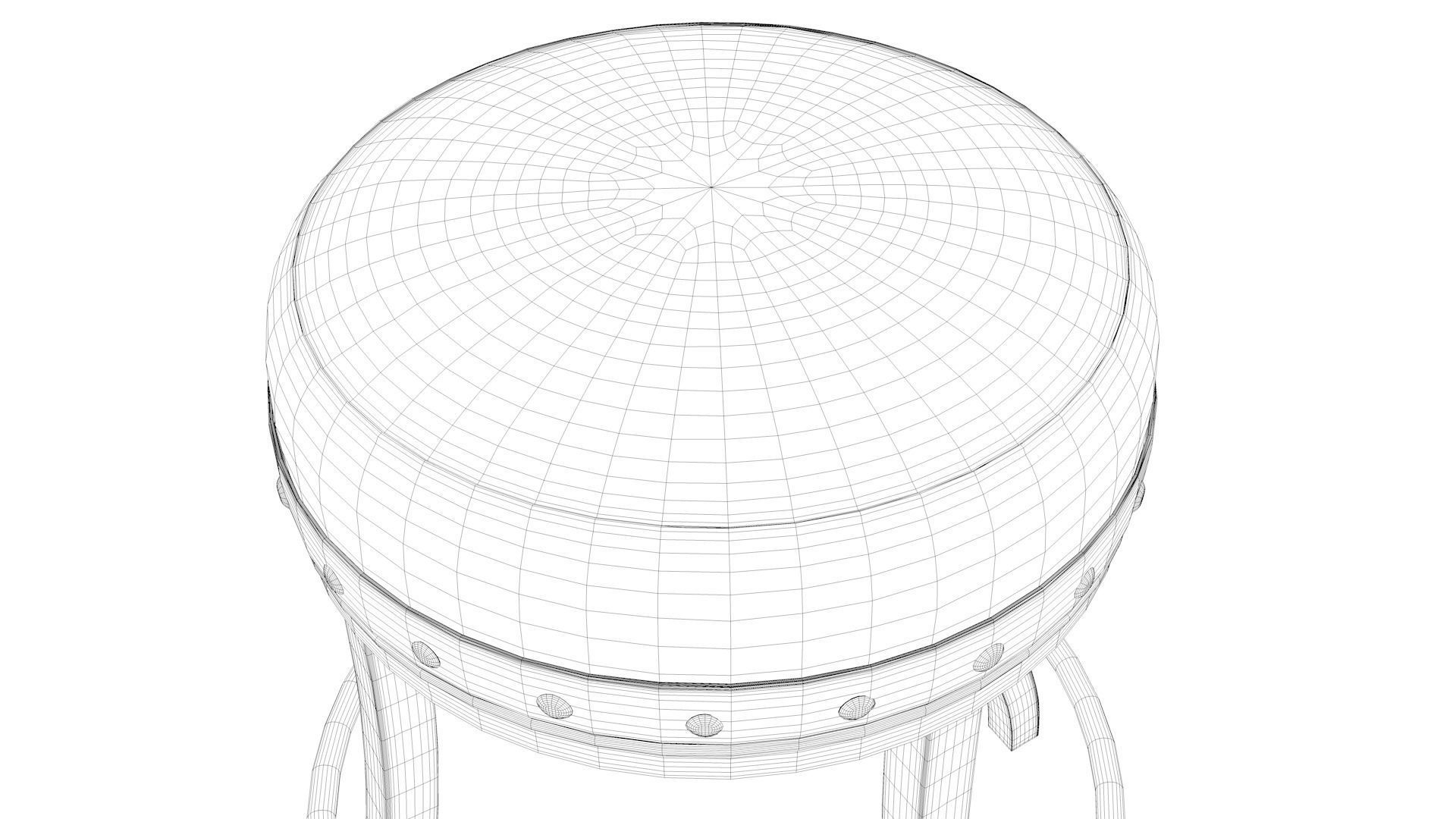 BarStools bar stool Low-poly 3D model_2