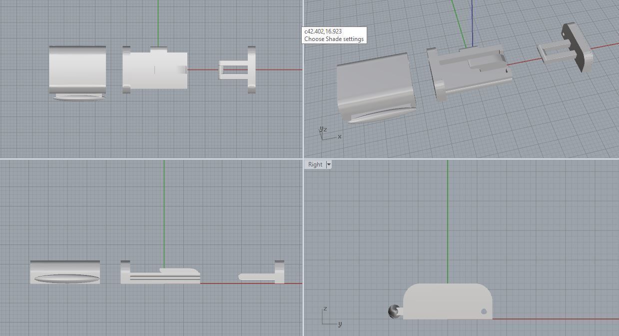 lock clasp for bracelet chain Free 3D print model_10