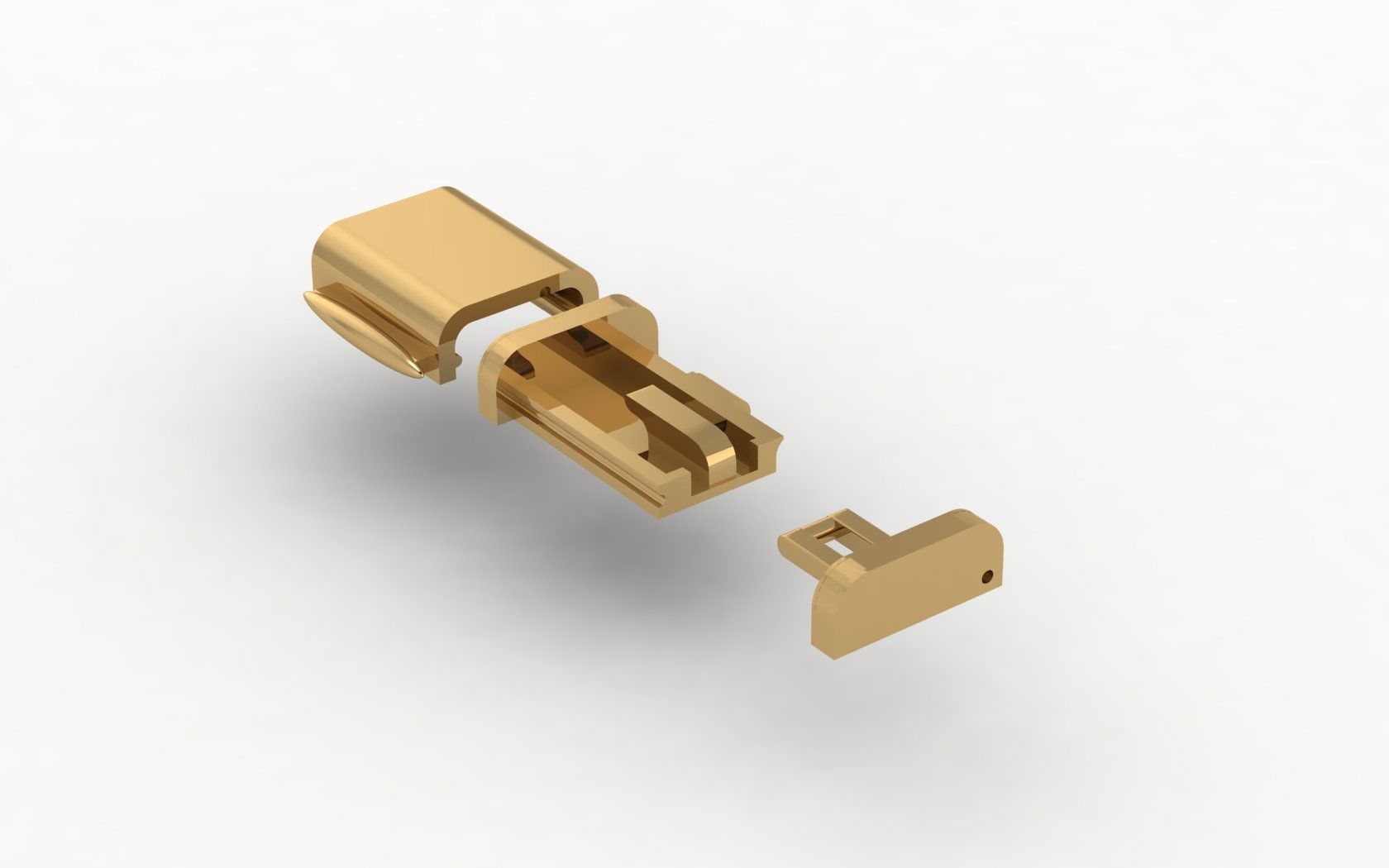 lock clasp for bracelet chain Free 3D print model_9