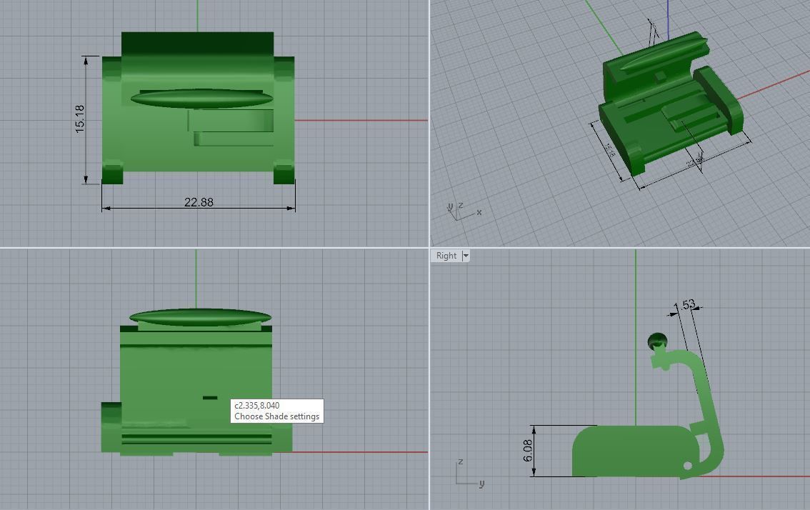 lock clasp for bracelet chain Free 3D print model_2