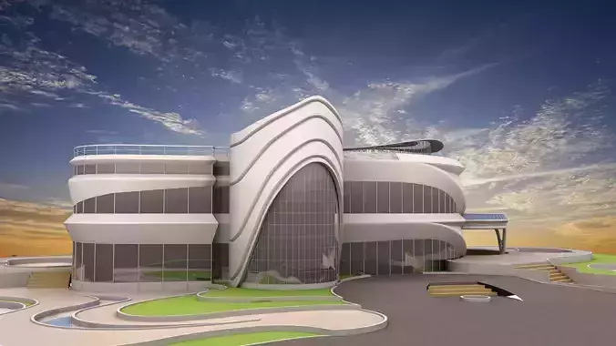 0019 - Organic Palace - 2Ds Drawing - 3Ds Files