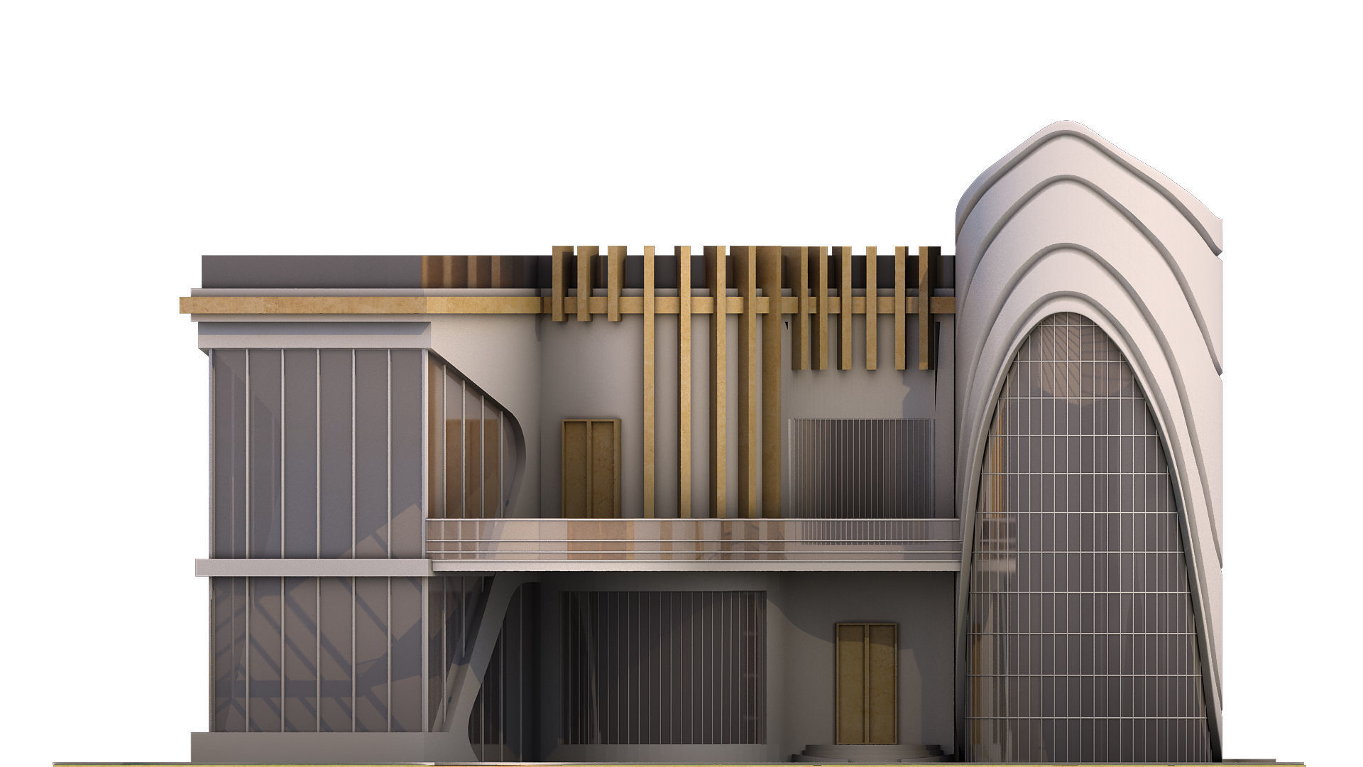 0020 - New Modern Villa - 2Ds Drawing - 3Ds Files 3D model_8