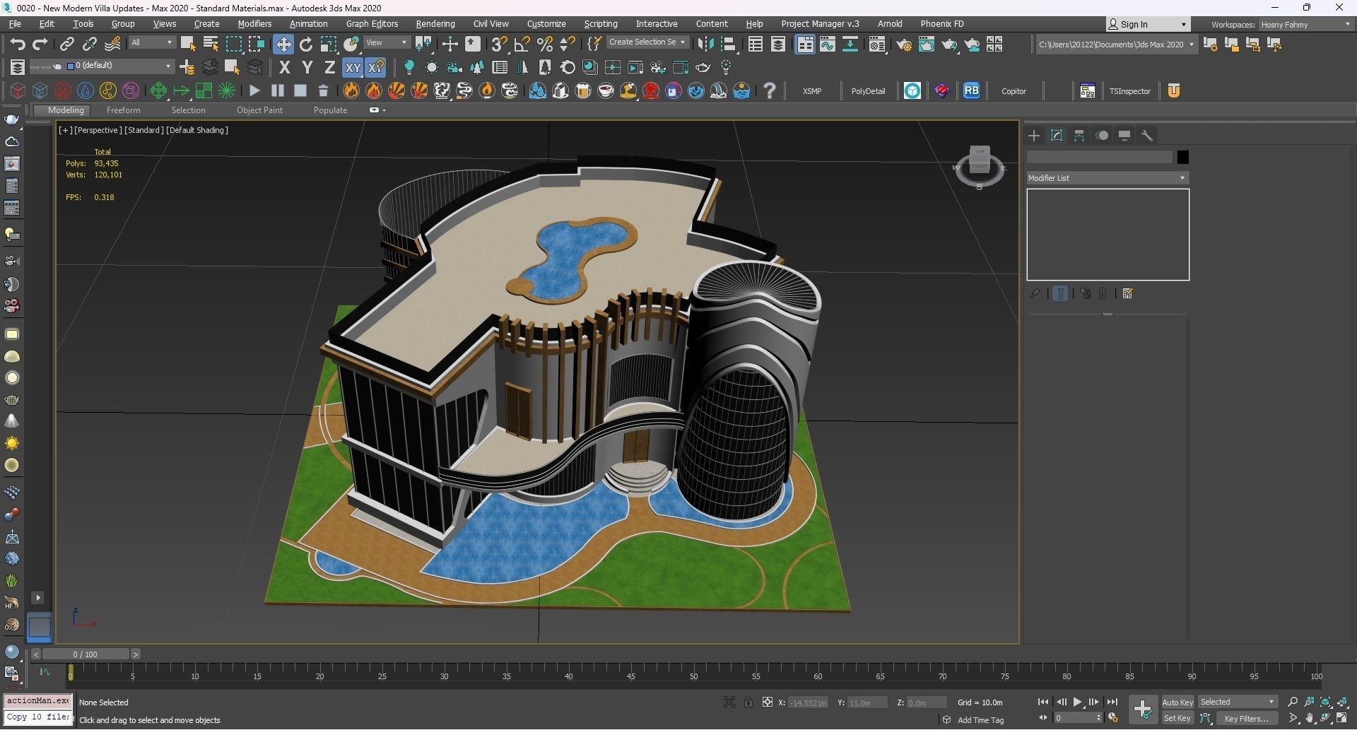 0020 - New Modern Villa - 2Ds Drawing - 3Ds Files 3D model_32