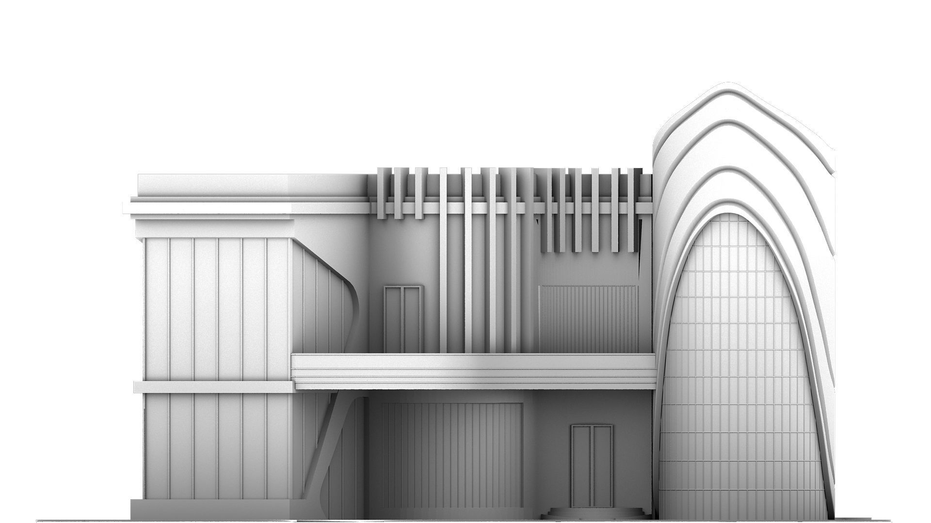 0020 - New Modern Villa - 2Ds Drawing - 3Ds Files 3D model_13