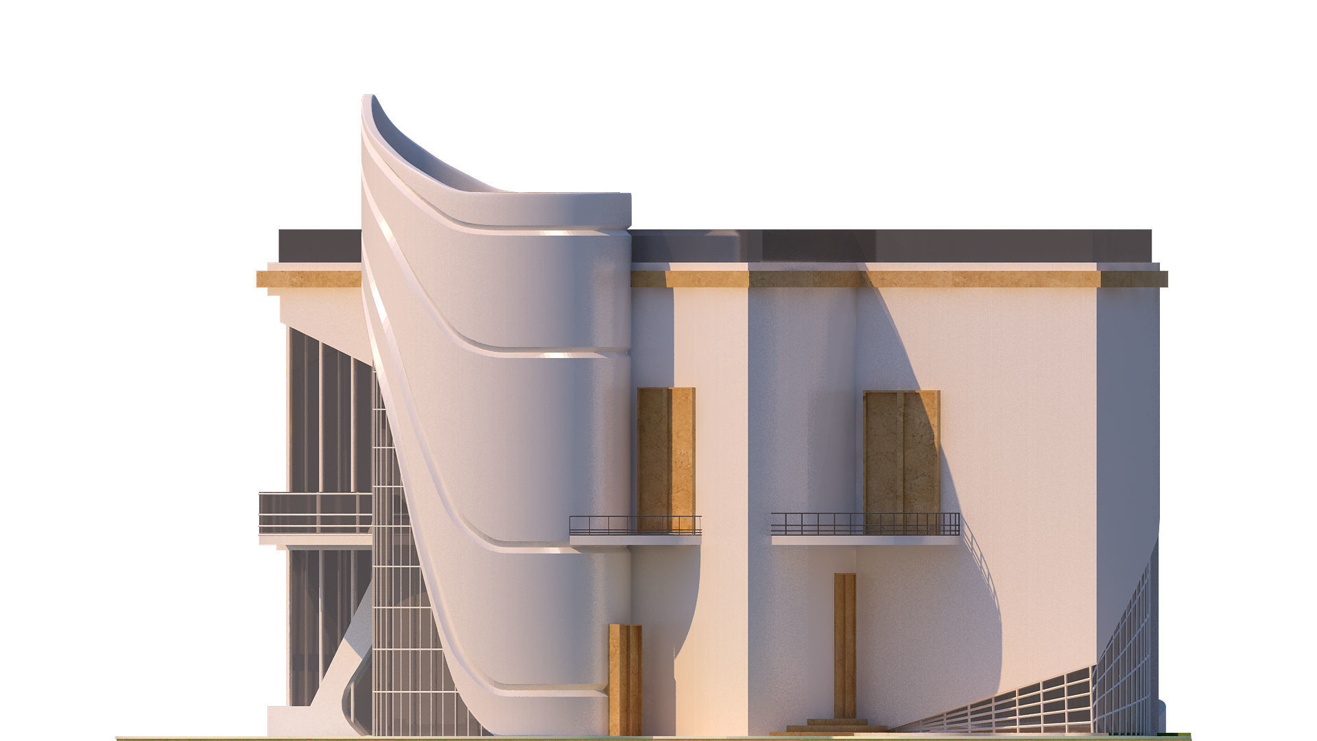 0020 - New Modern Villa - 2Ds Drawing - 3Ds Files 3D model_10