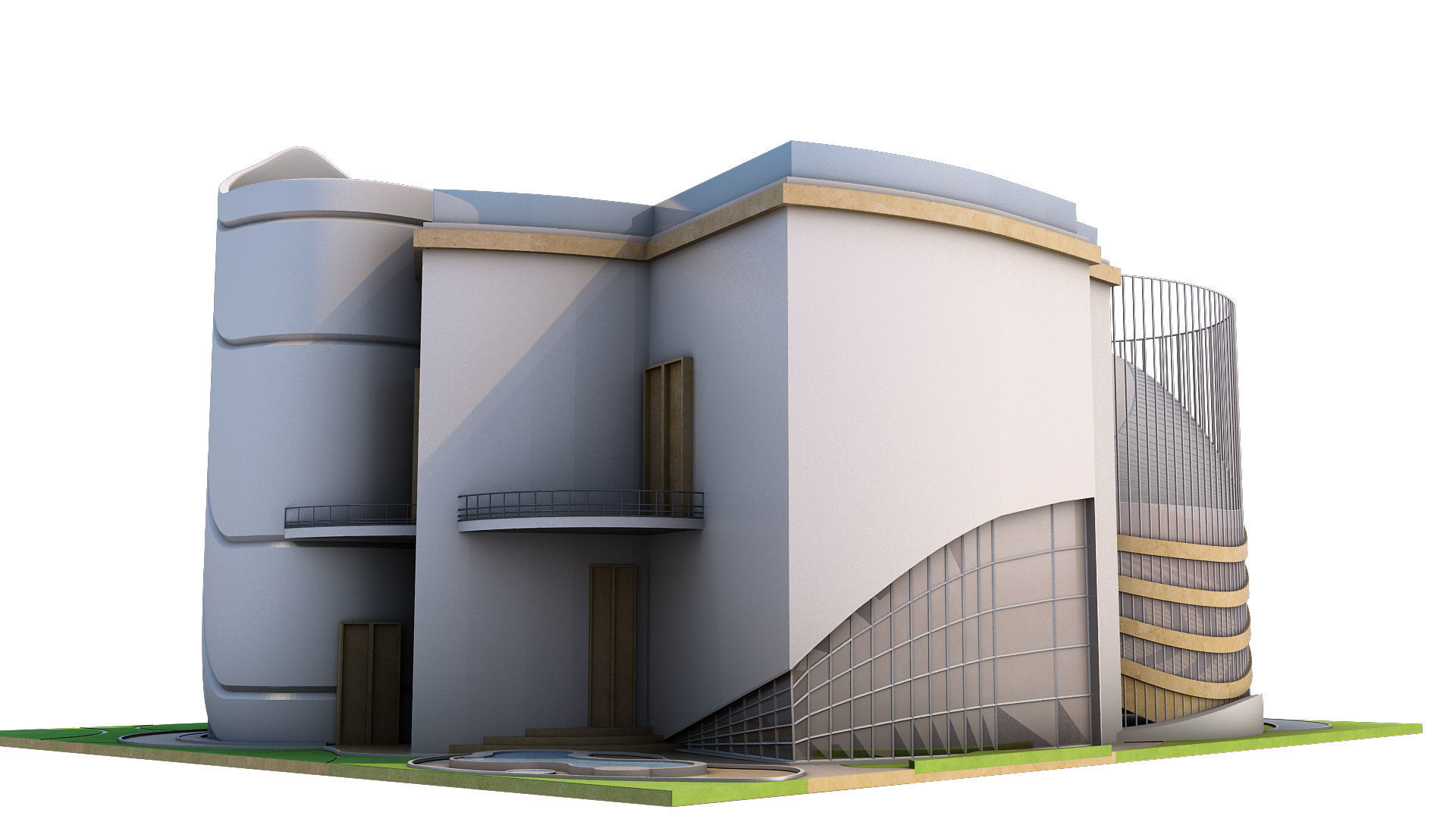 0020 - New Modern Villa - 2Ds Drawing - 3Ds Files 3D model_5