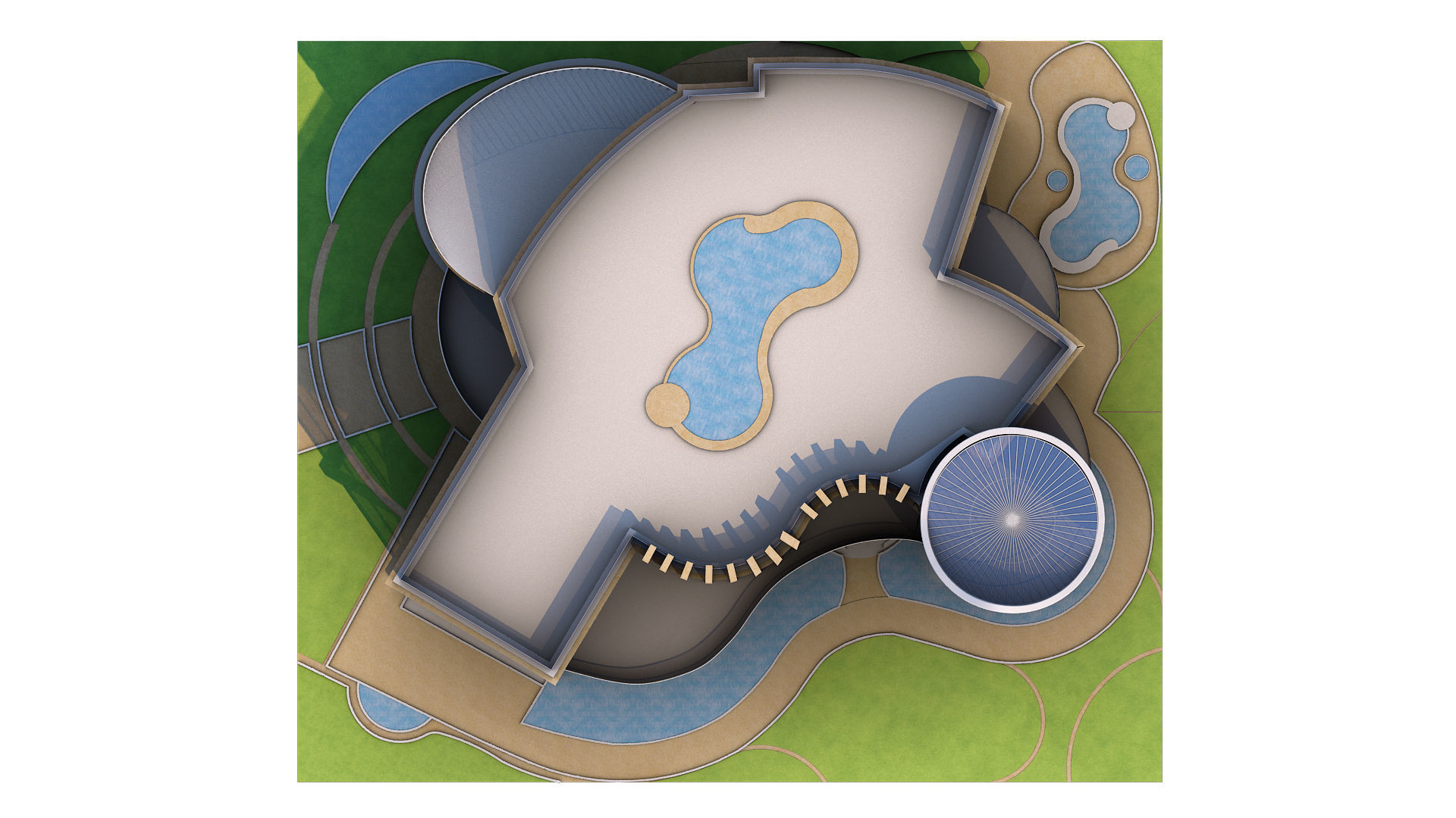 0020 - New Modern Villa - 2Ds Drawing - 3Ds Files 3D model_7