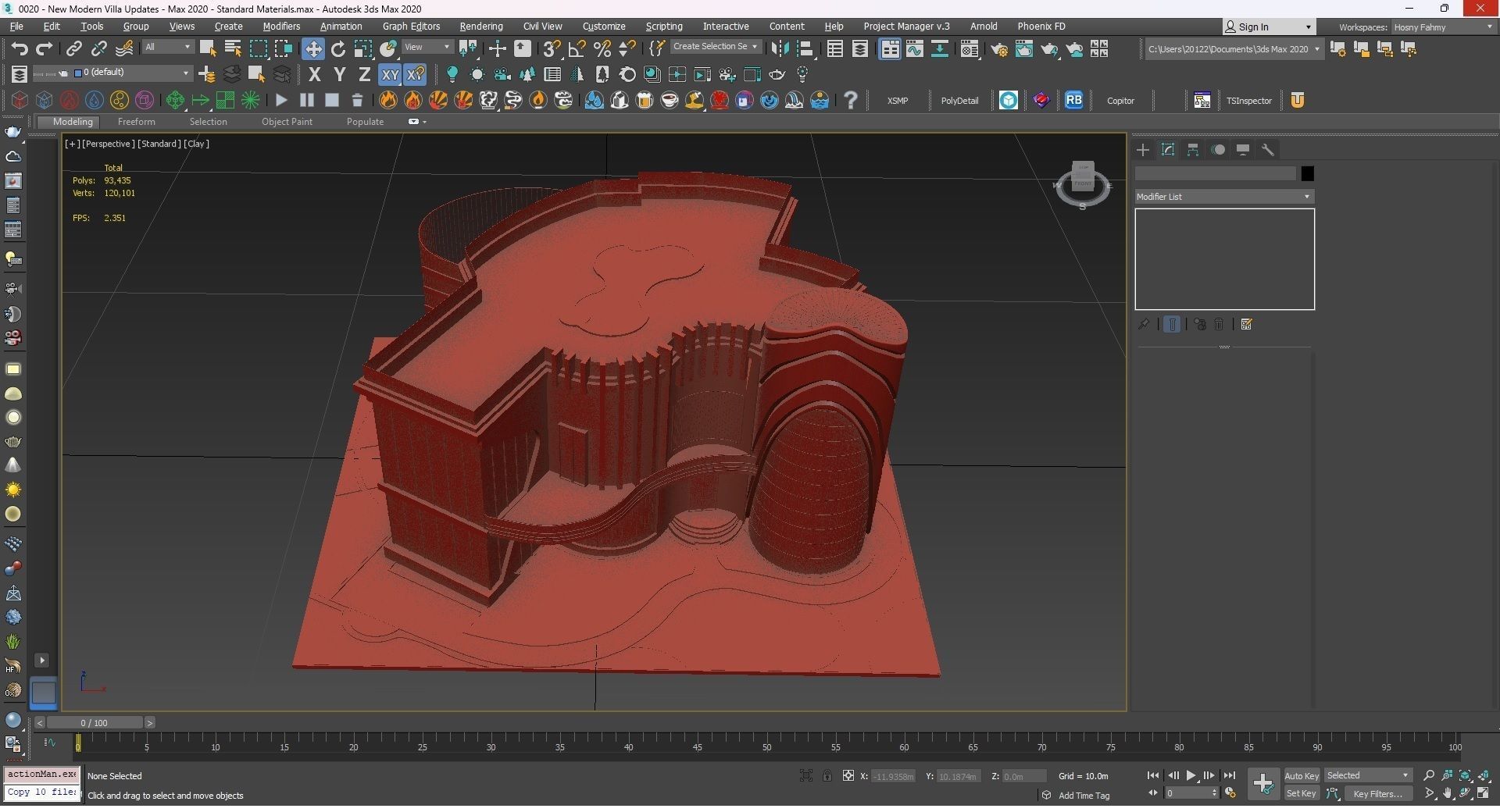 0020 - New Modern Villa - 2Ds Drawing - 3Ds Files 3D model_31